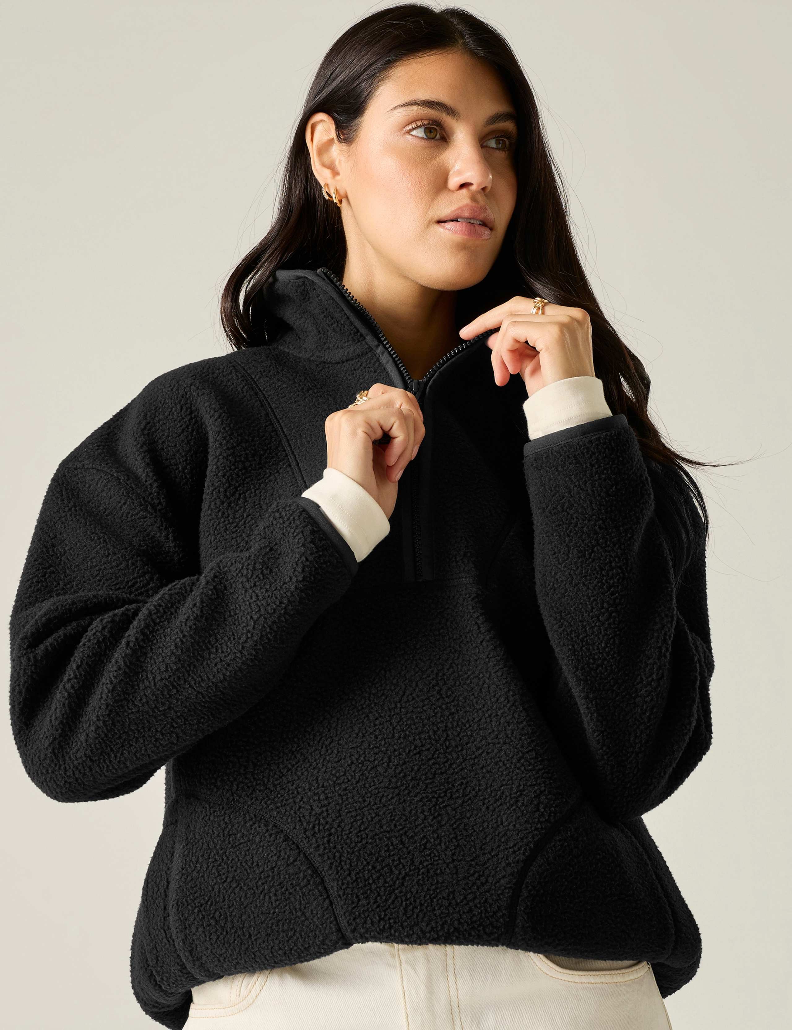 Frankie Borg Funnel Neck Longline Sweatshirt 6 of 7