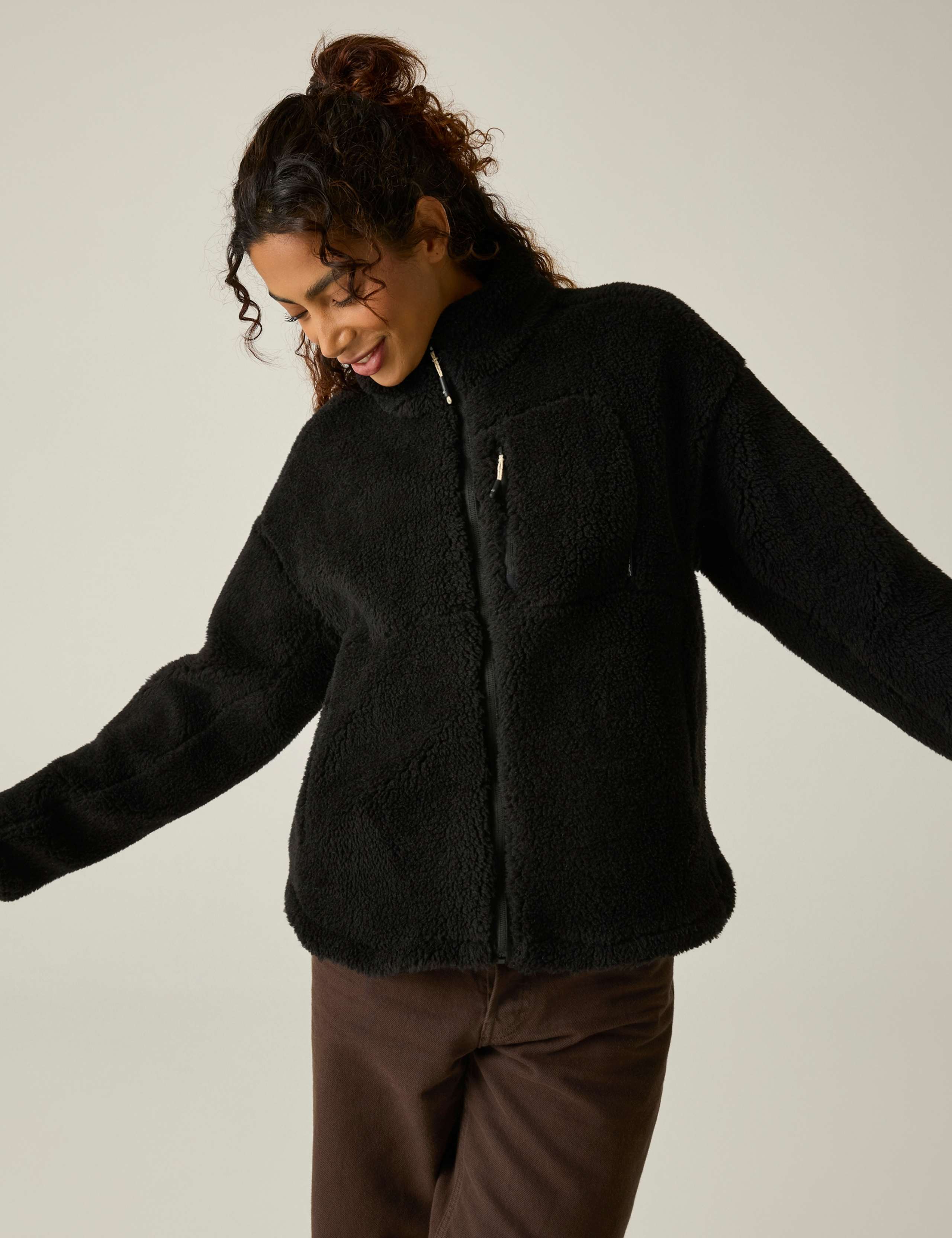 Roswind Funnel Neck Fleece Top 7 of 7