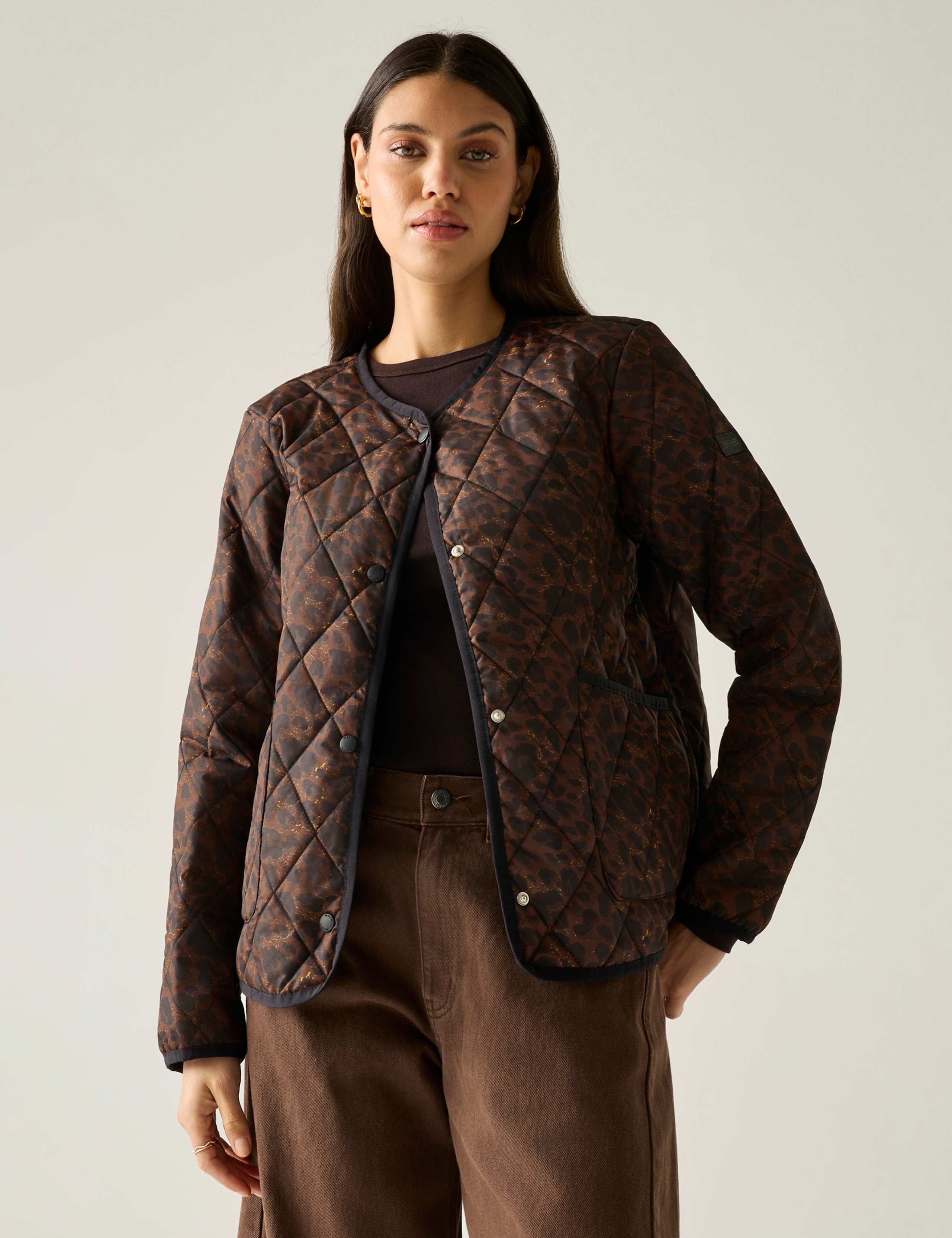 Maia Leopard Print Quilted Jacket 3 of 7