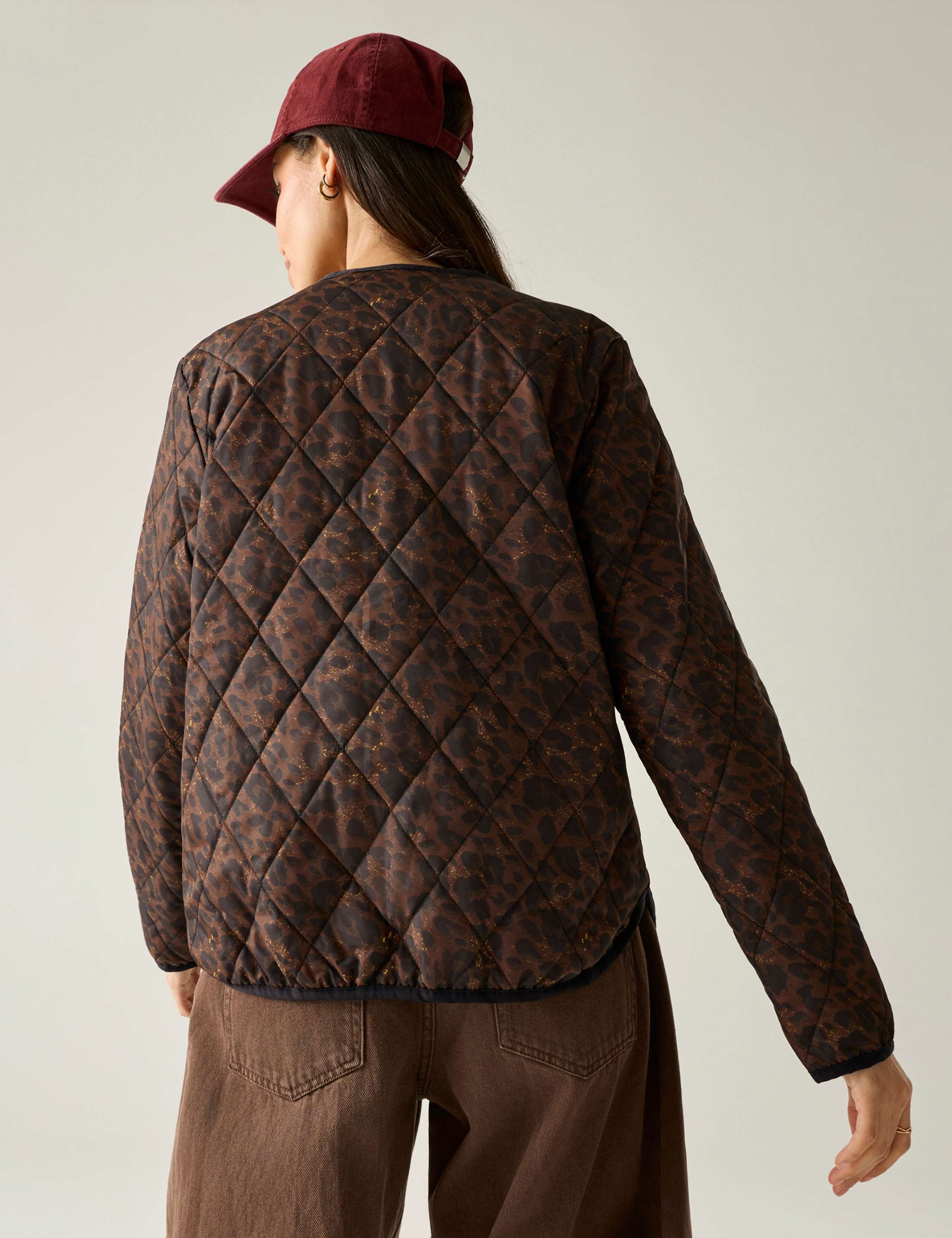 Maia Leopard Print Quilted Jacket 4 of 7