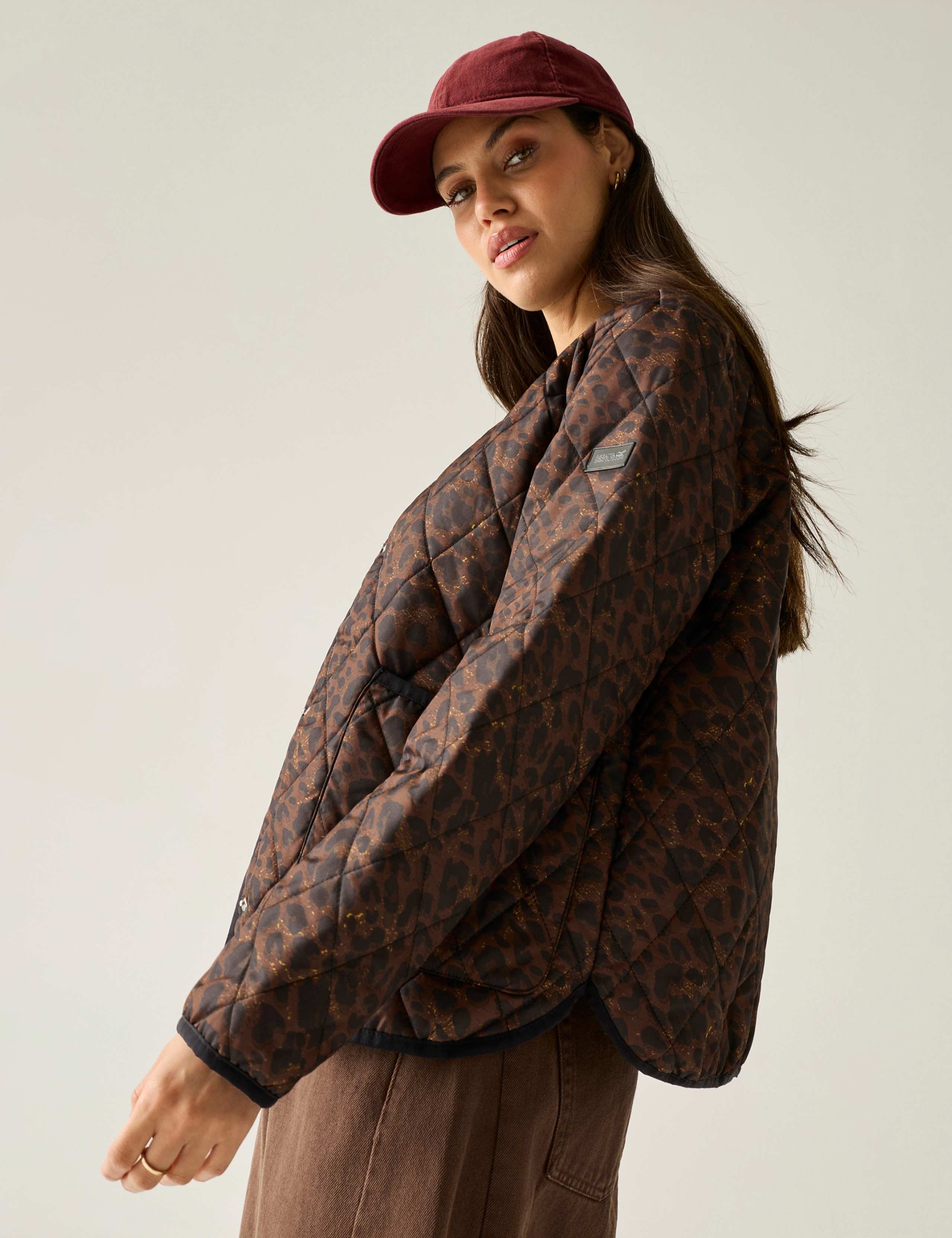 Maia Leopard Print Quilted Jacket 5 of 7