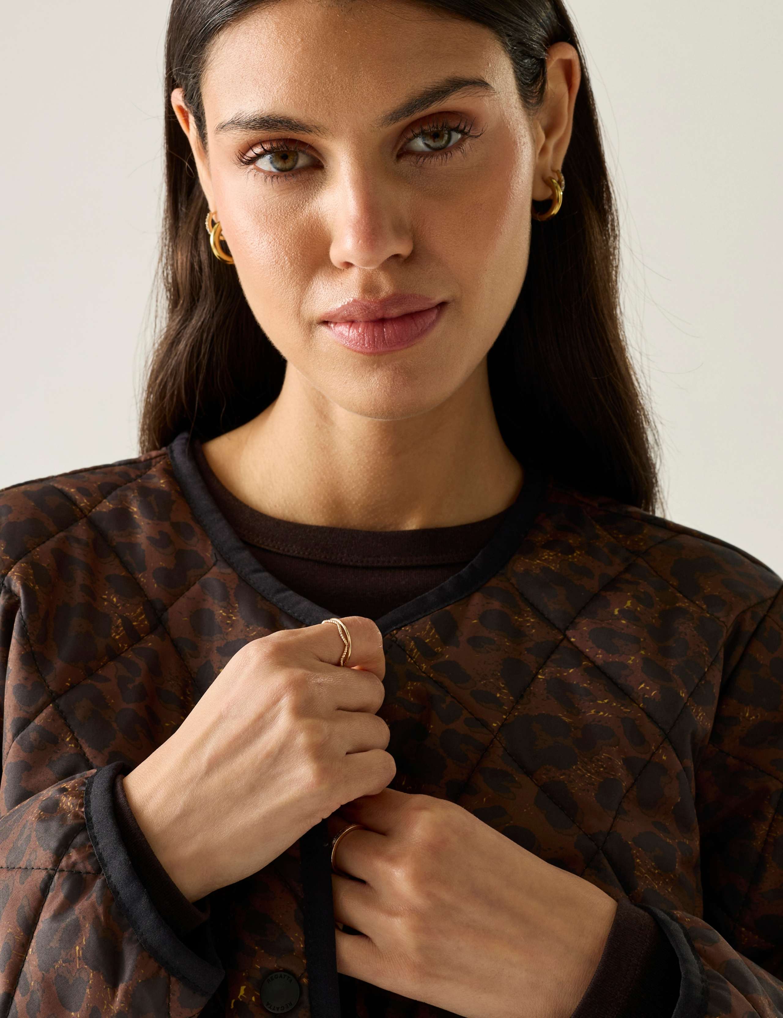 Maia Leopard Print Quilted Jacket 7 of 7