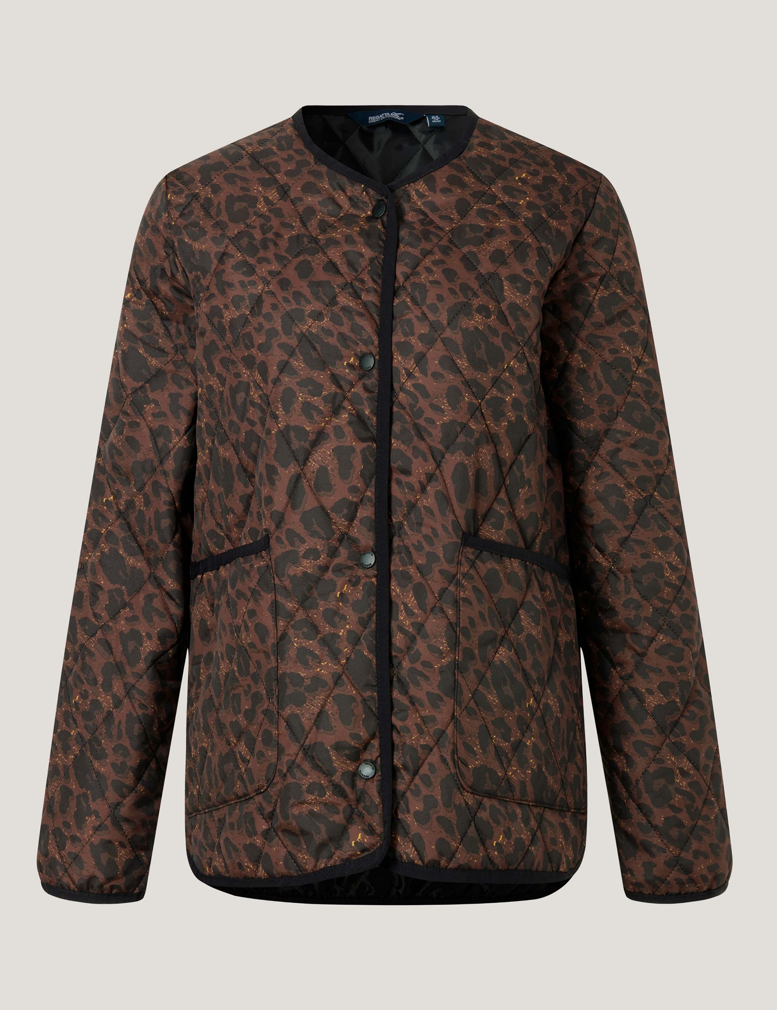 Maia Leopard Print Quilted Jacket 2 of 7