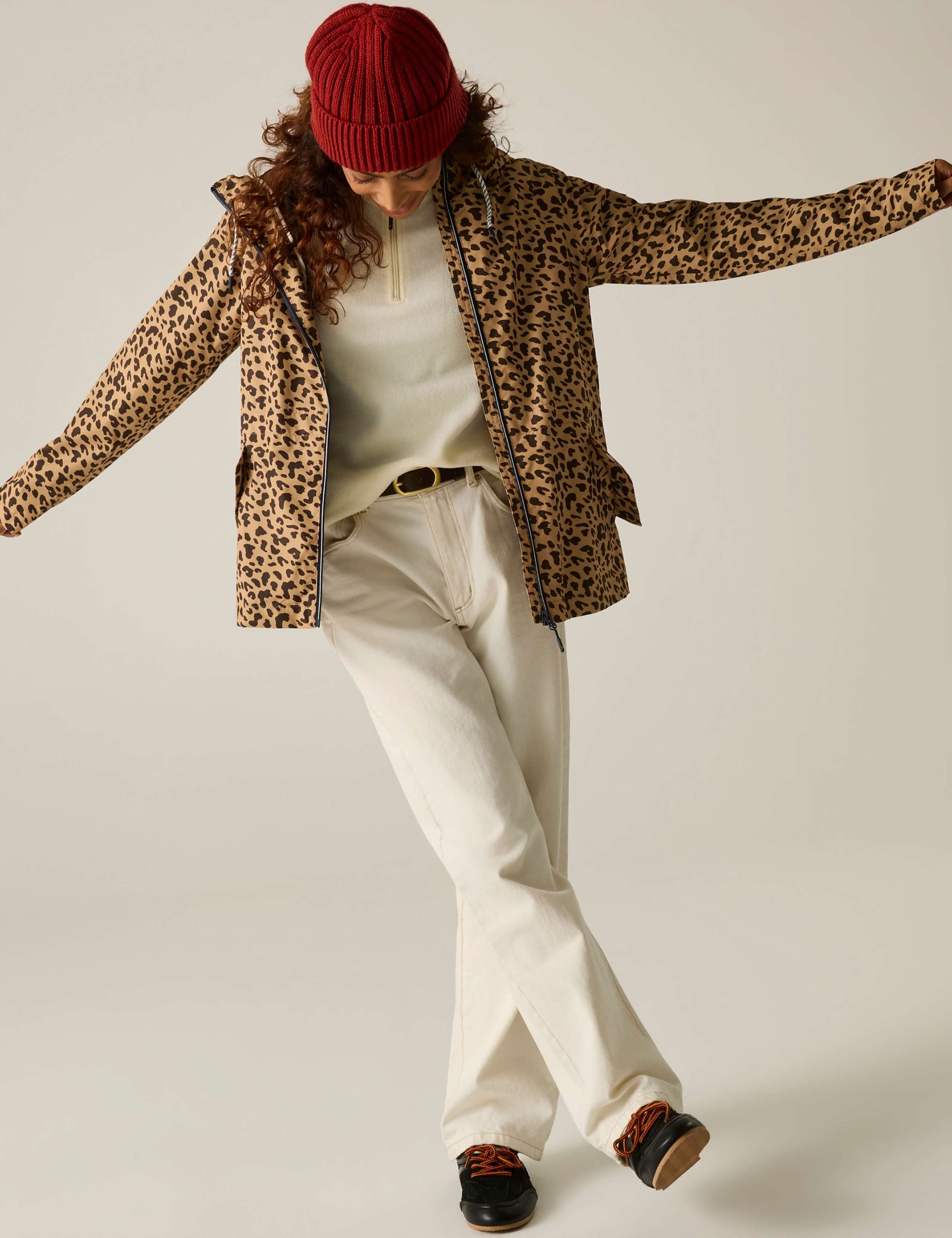 Bayletta Waterproof Leopard Print Hooded Jacket 3 of 7