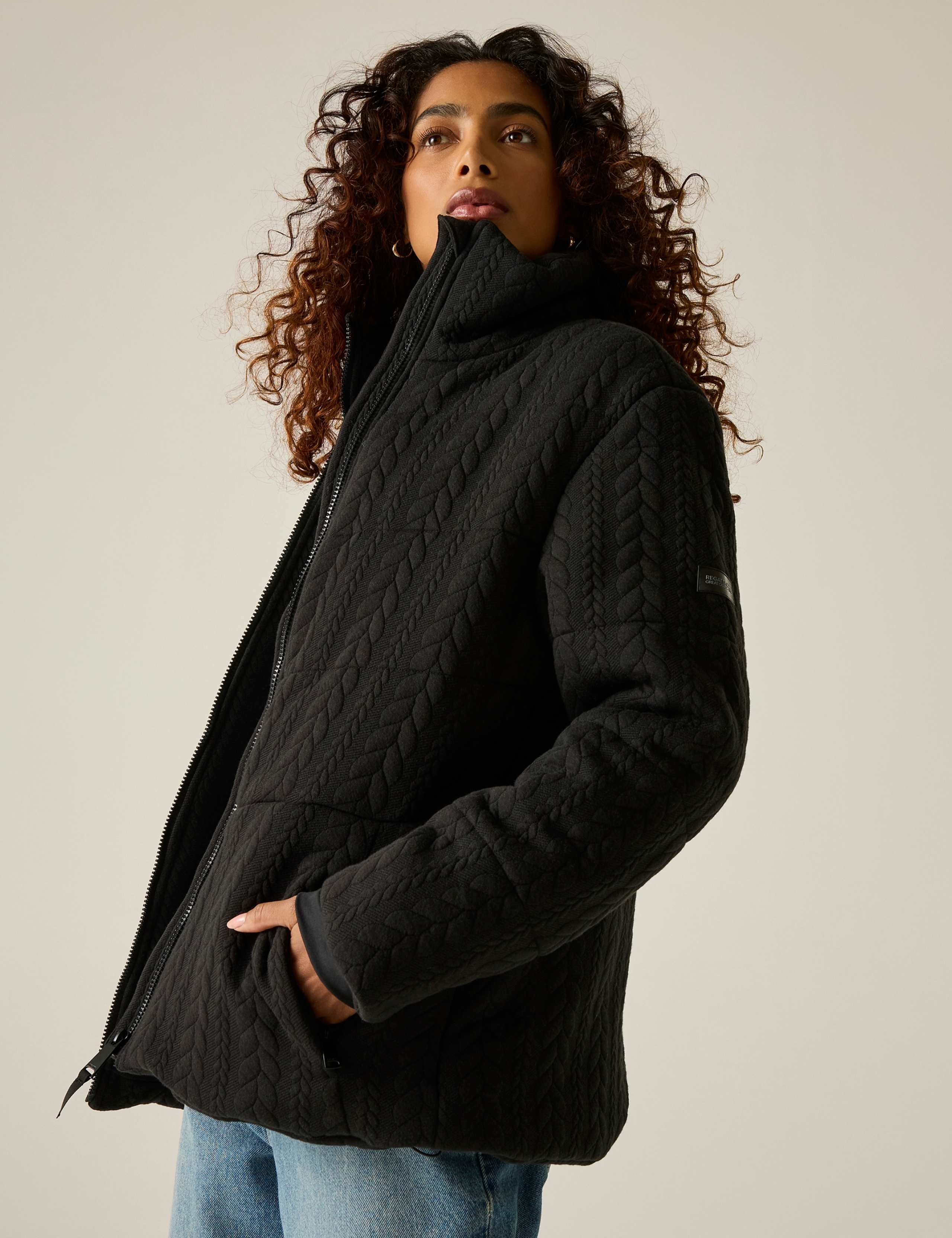 Amaryl Textured Funnel Neck Padded Jacket 3 of 7
