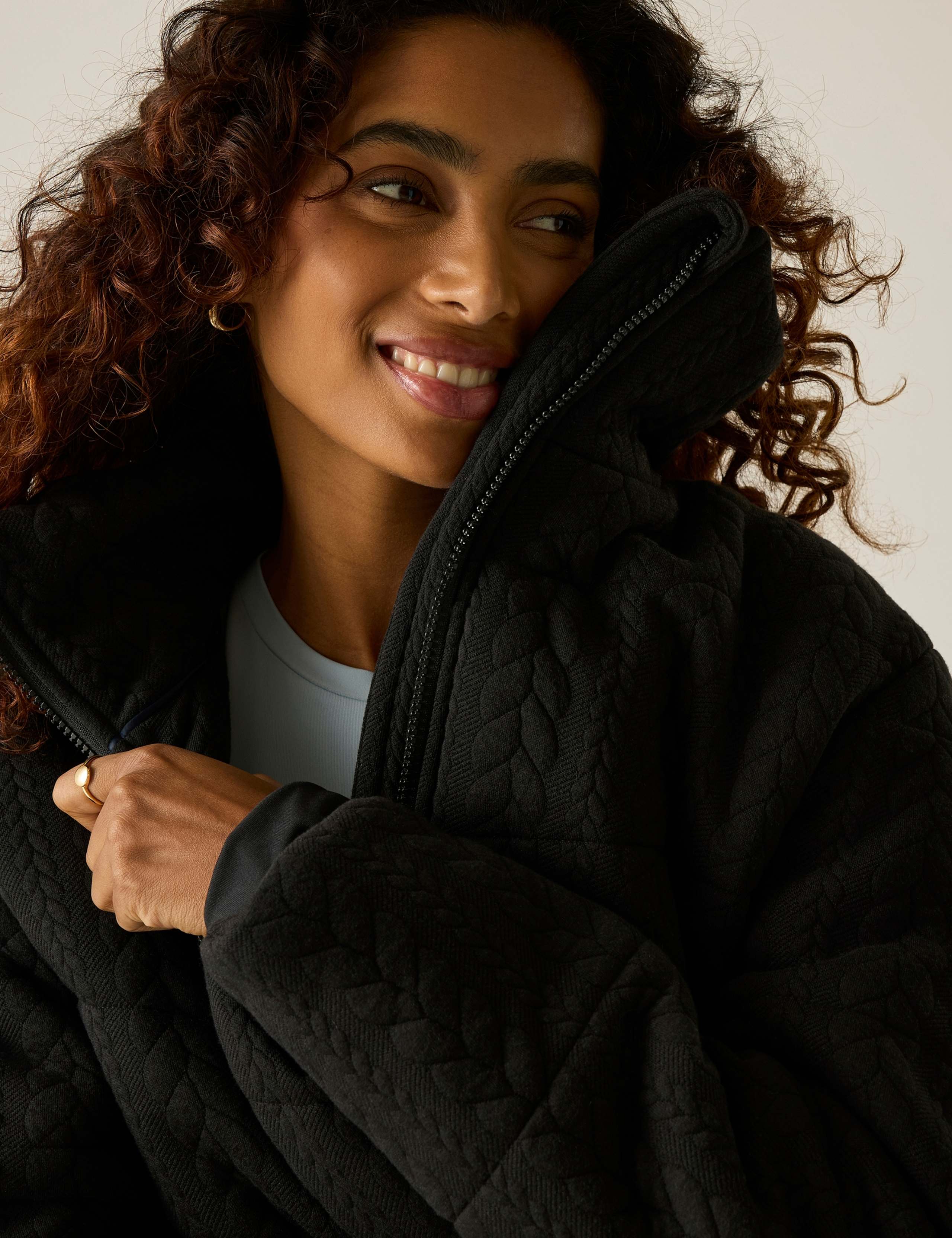 Amaryl Textured Funnel Neck Padded Jacket 7 of 7