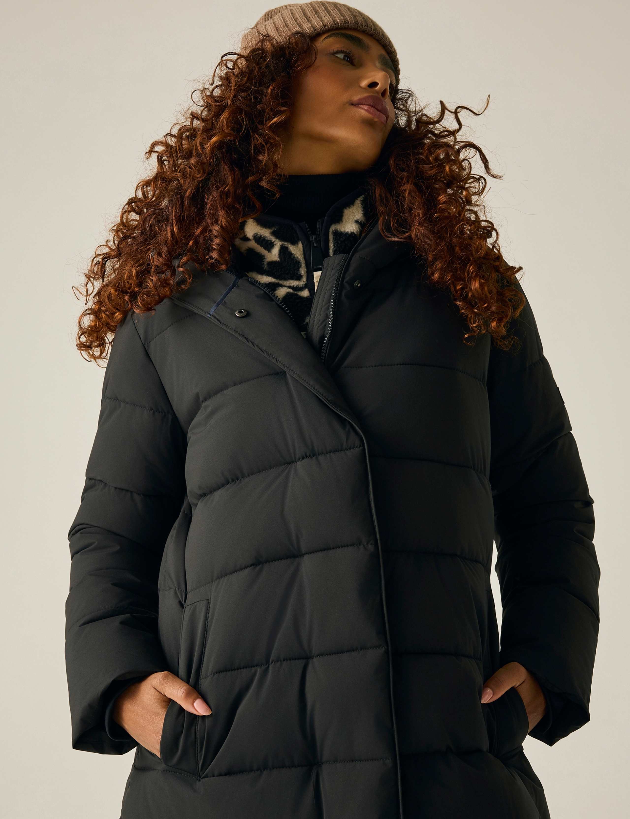 Nehiala Hooded Padded Longline Jacket 1 of 7