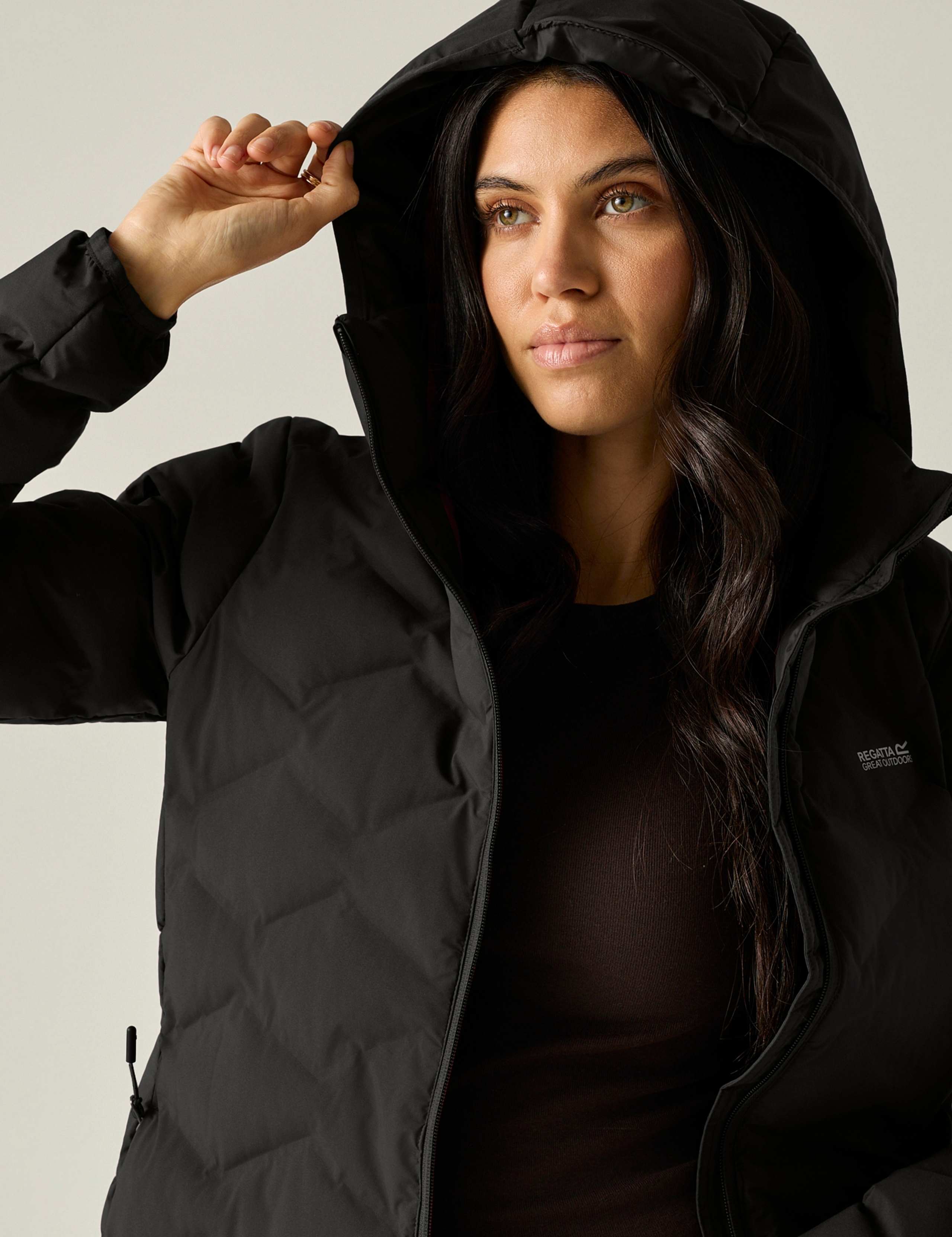 Deyla Water Repellent Hooded Quilted Jacket 6 of 7