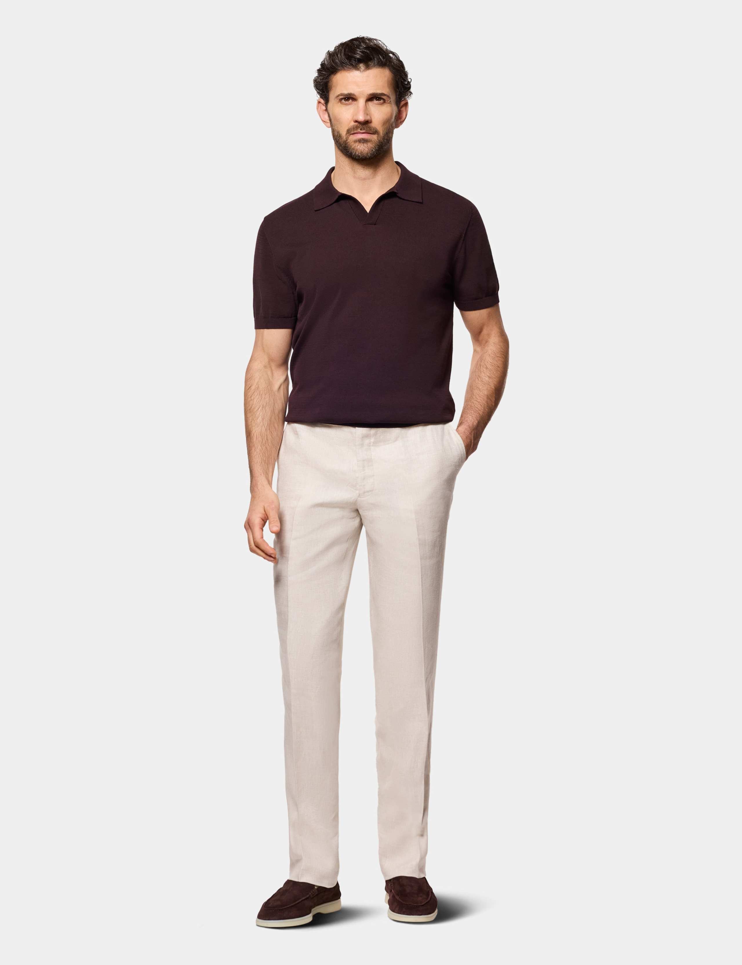 Pure Cotton Open Collar Polo Shirt 2 of 4