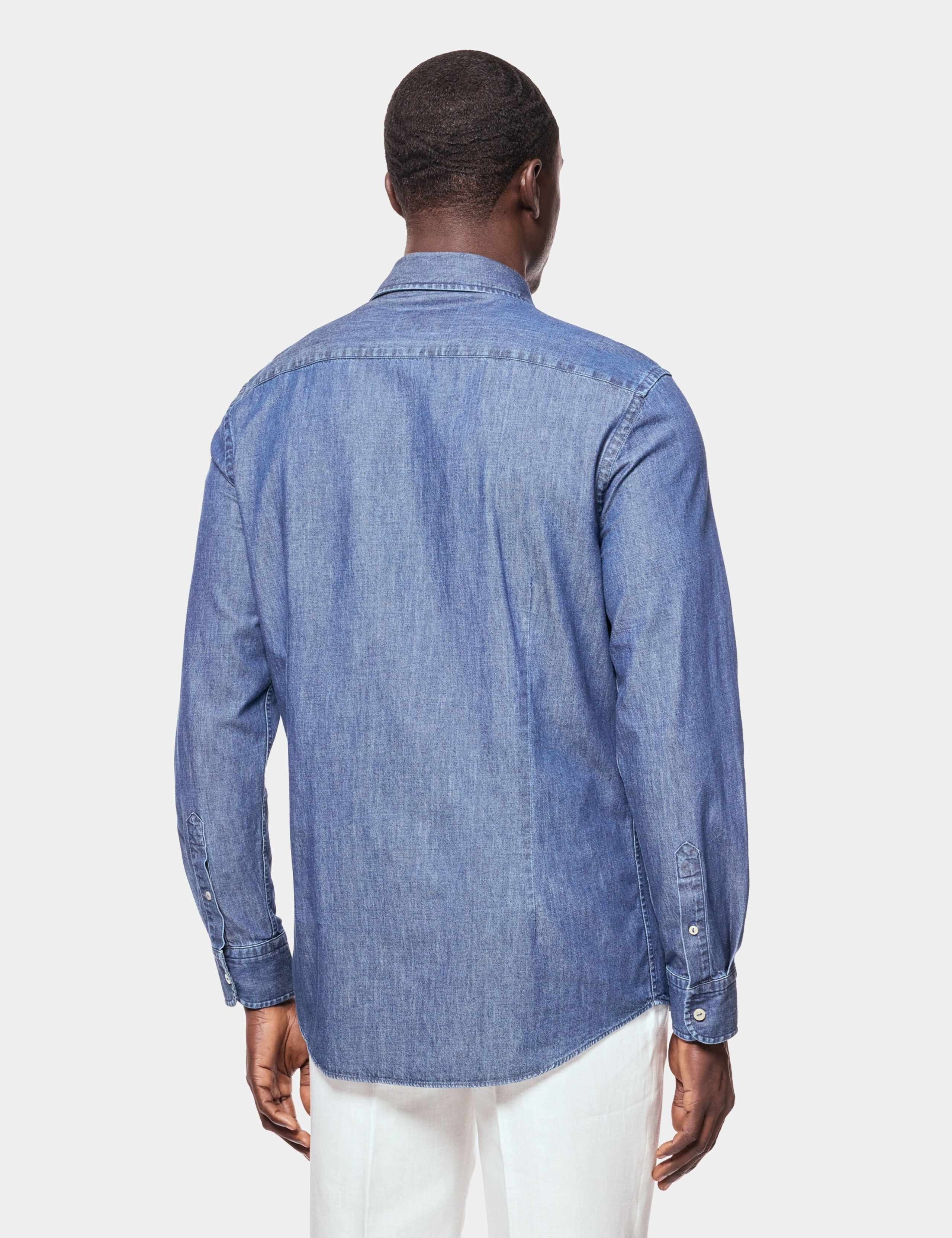 Slim Fit Denim Shirt 3 of 6