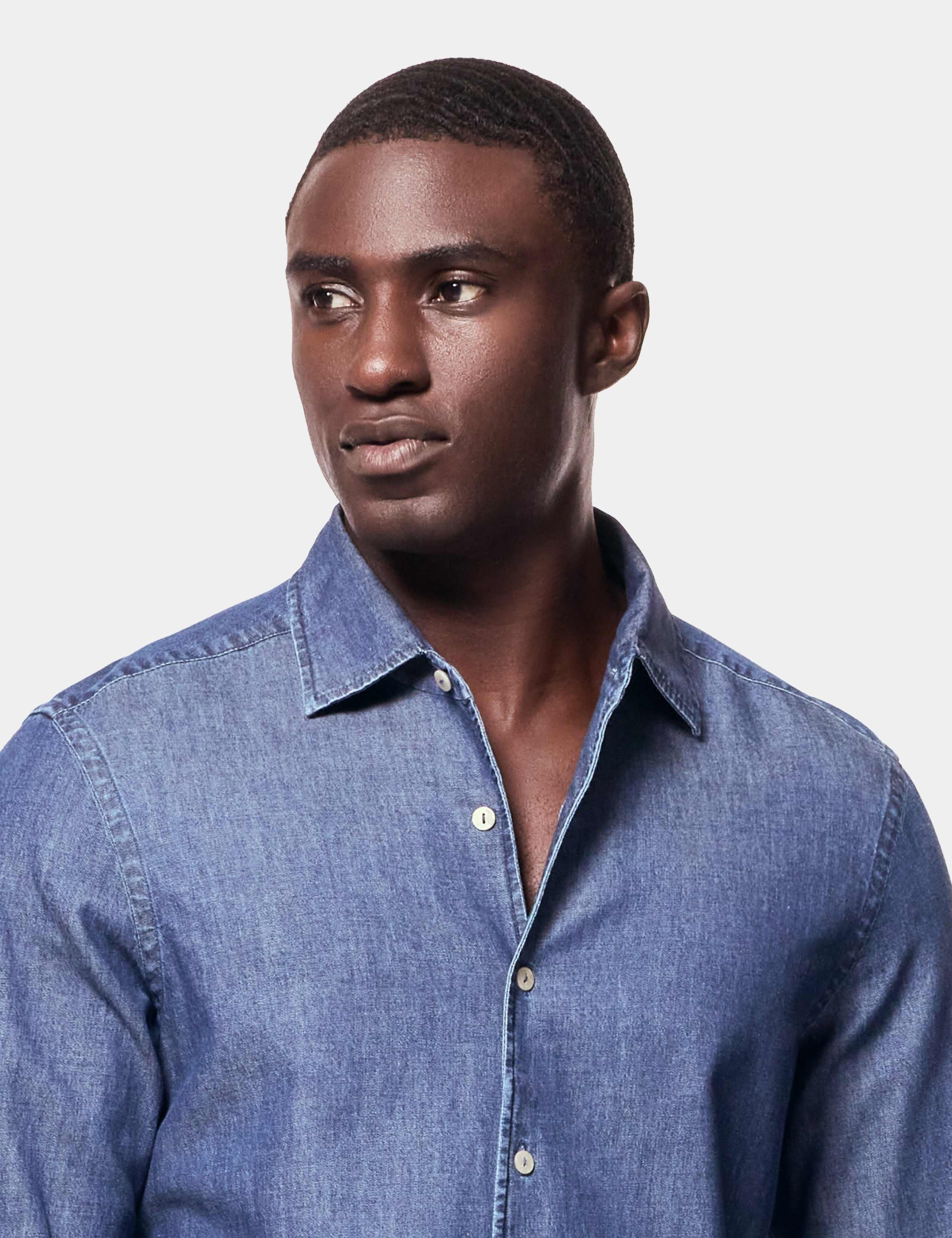 Slim Fit Denim Shirt 4 of 6