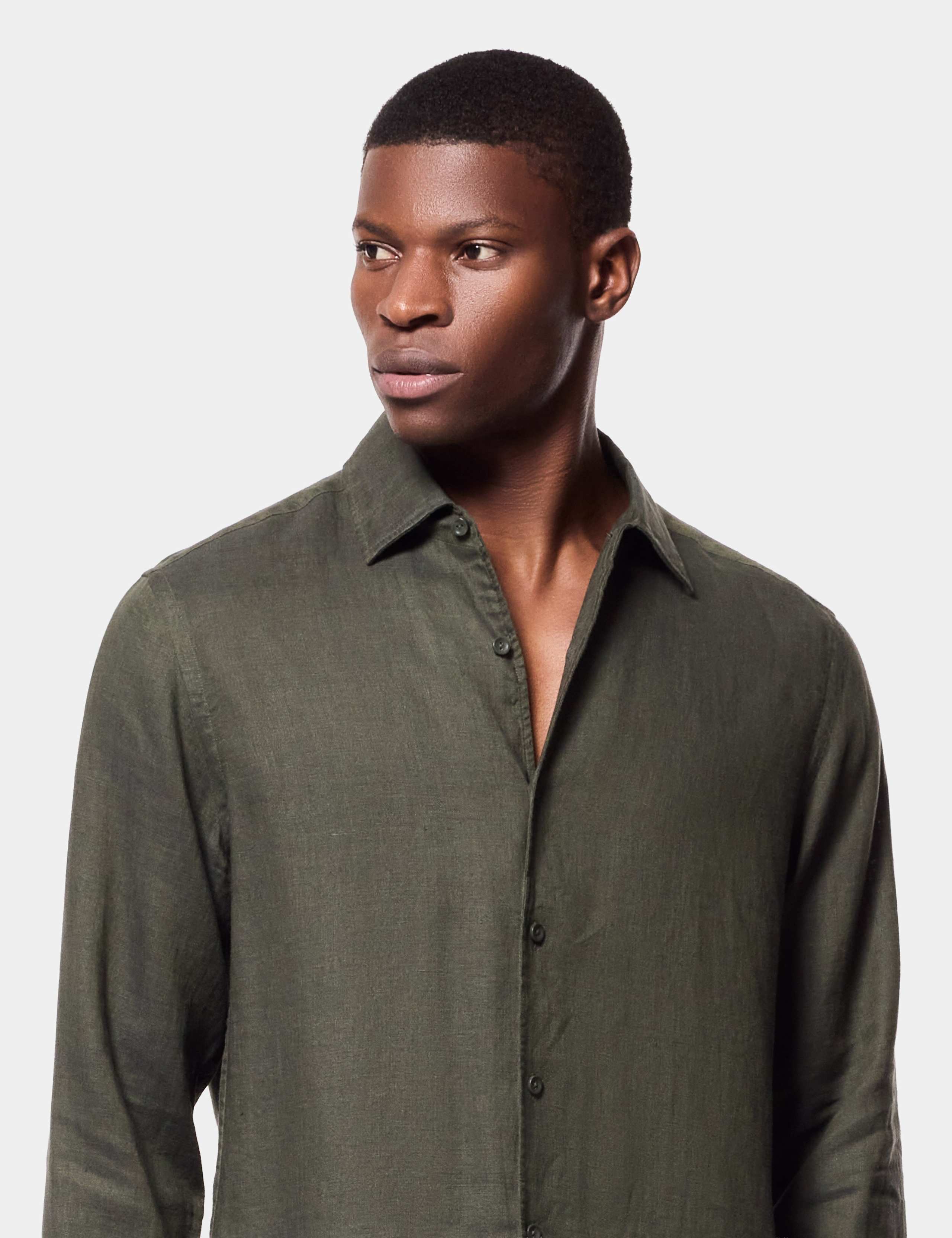Slim Fit Pure Linen Shirt 4 of 6