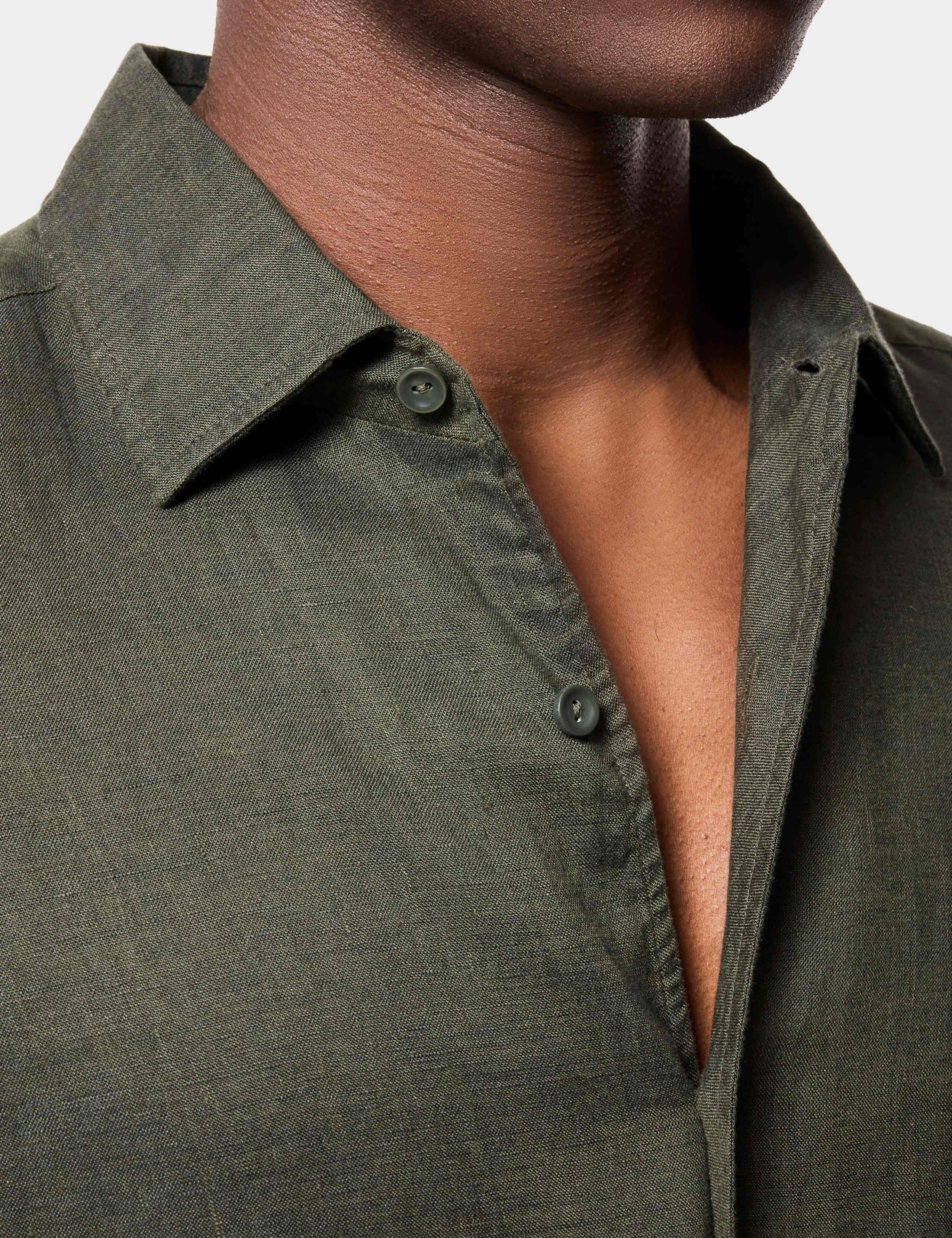 Slim Fit Pure Linen Shirt 5 of 6