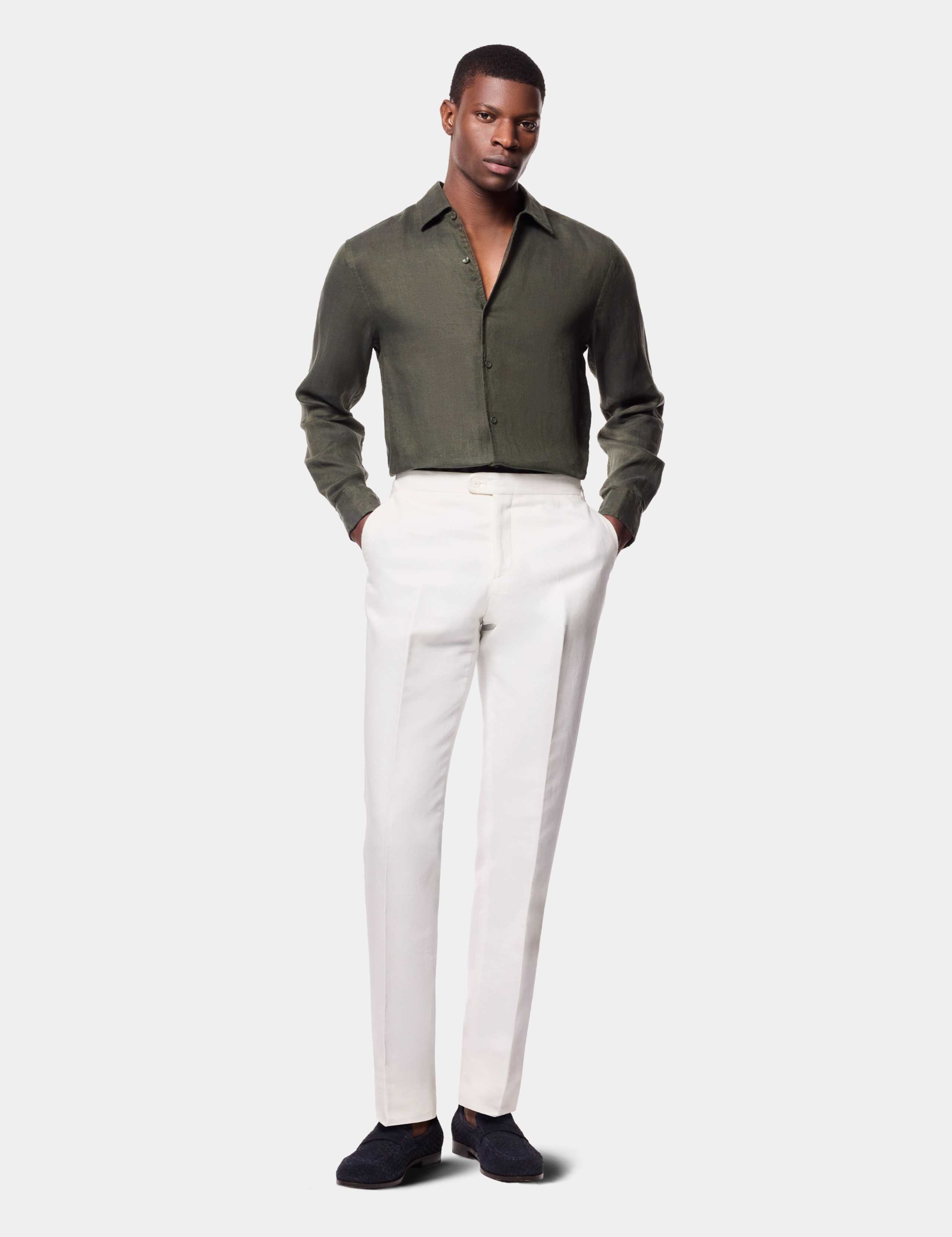 Slim Fit Pure Linen Shirt 6 of 6