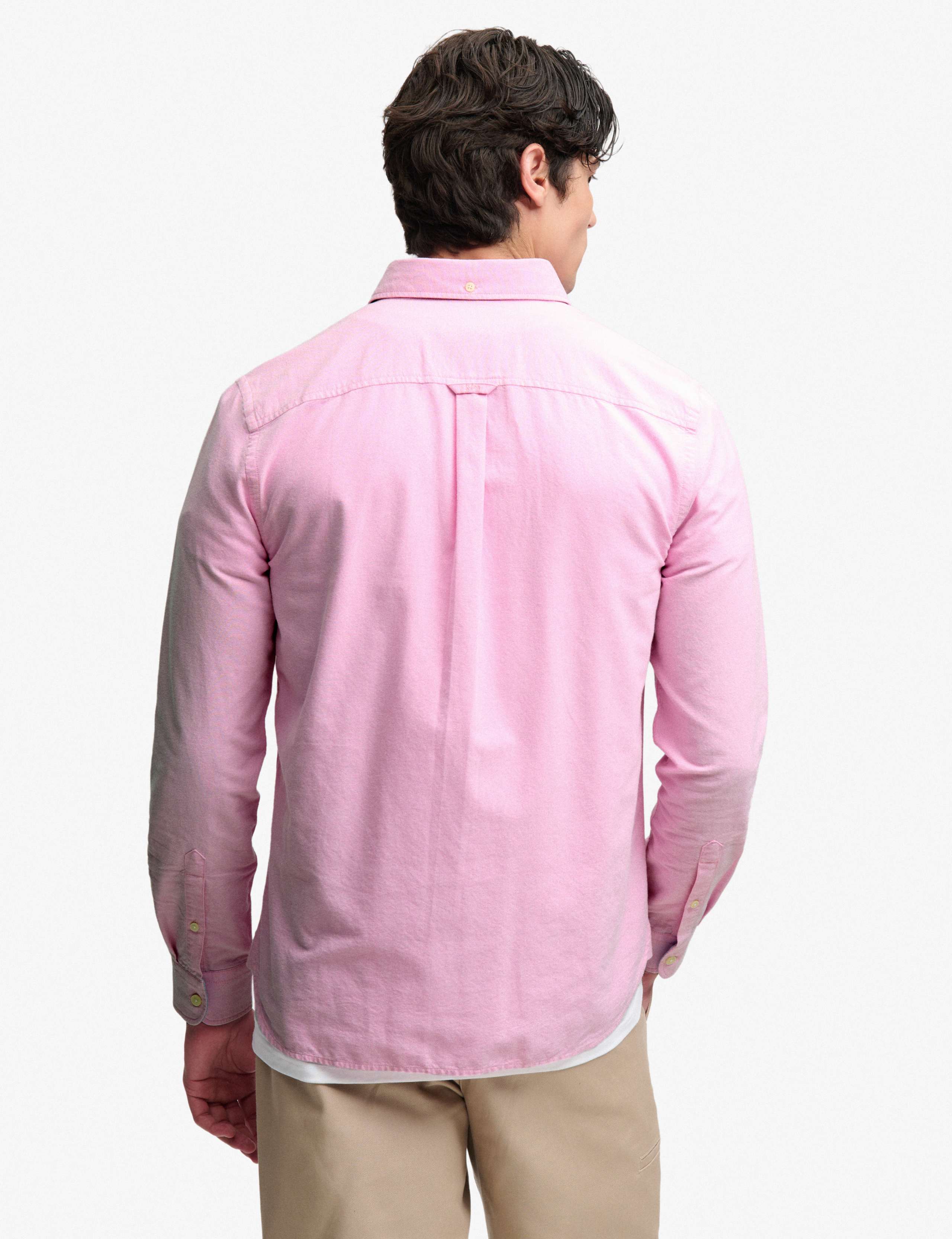 Relaxed Fit Preppy Oxford Long Sleeve Shirt 5 of 5
