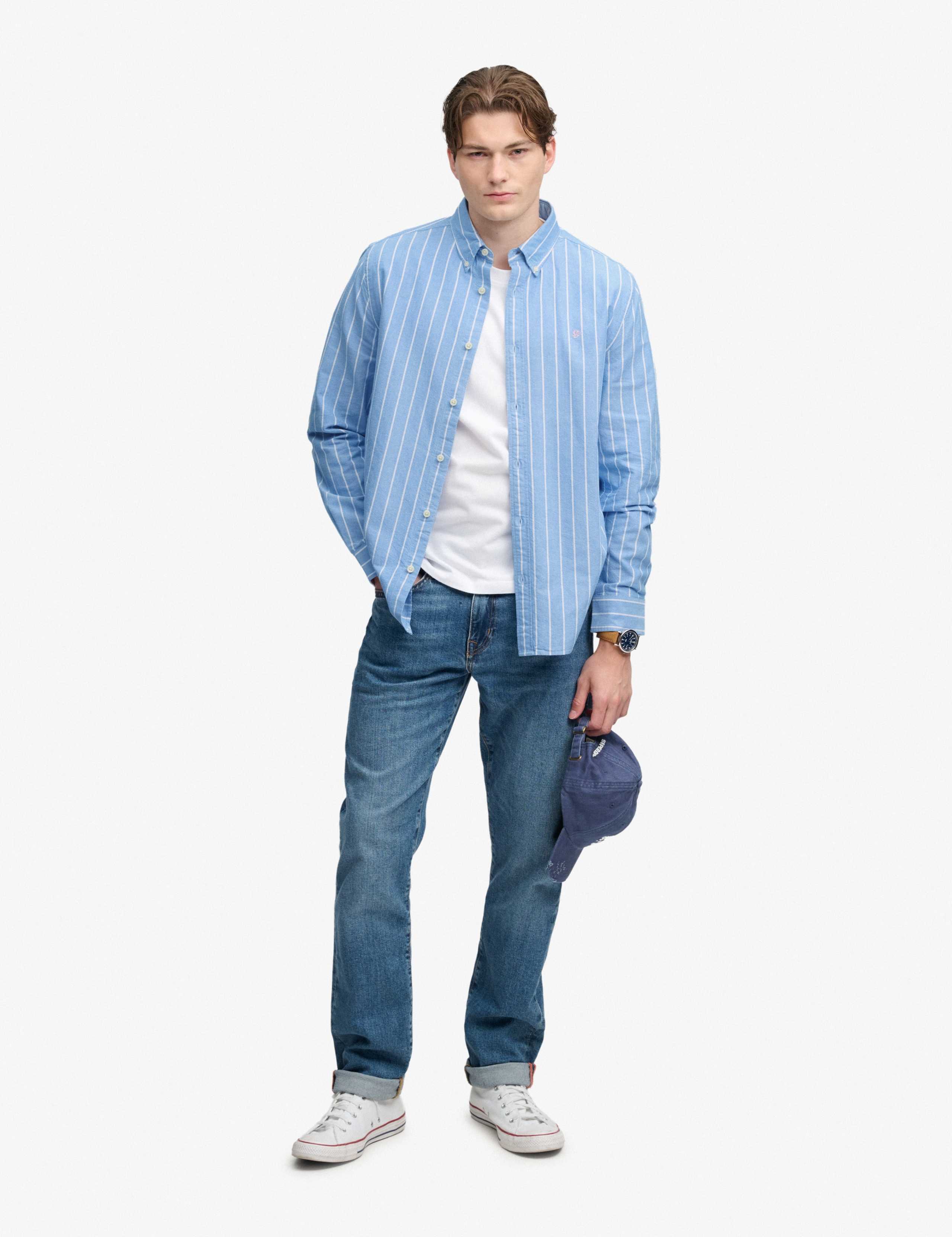 Relaxed Fit Preppy Oxford Long Sleeve Shirt 5 of 7