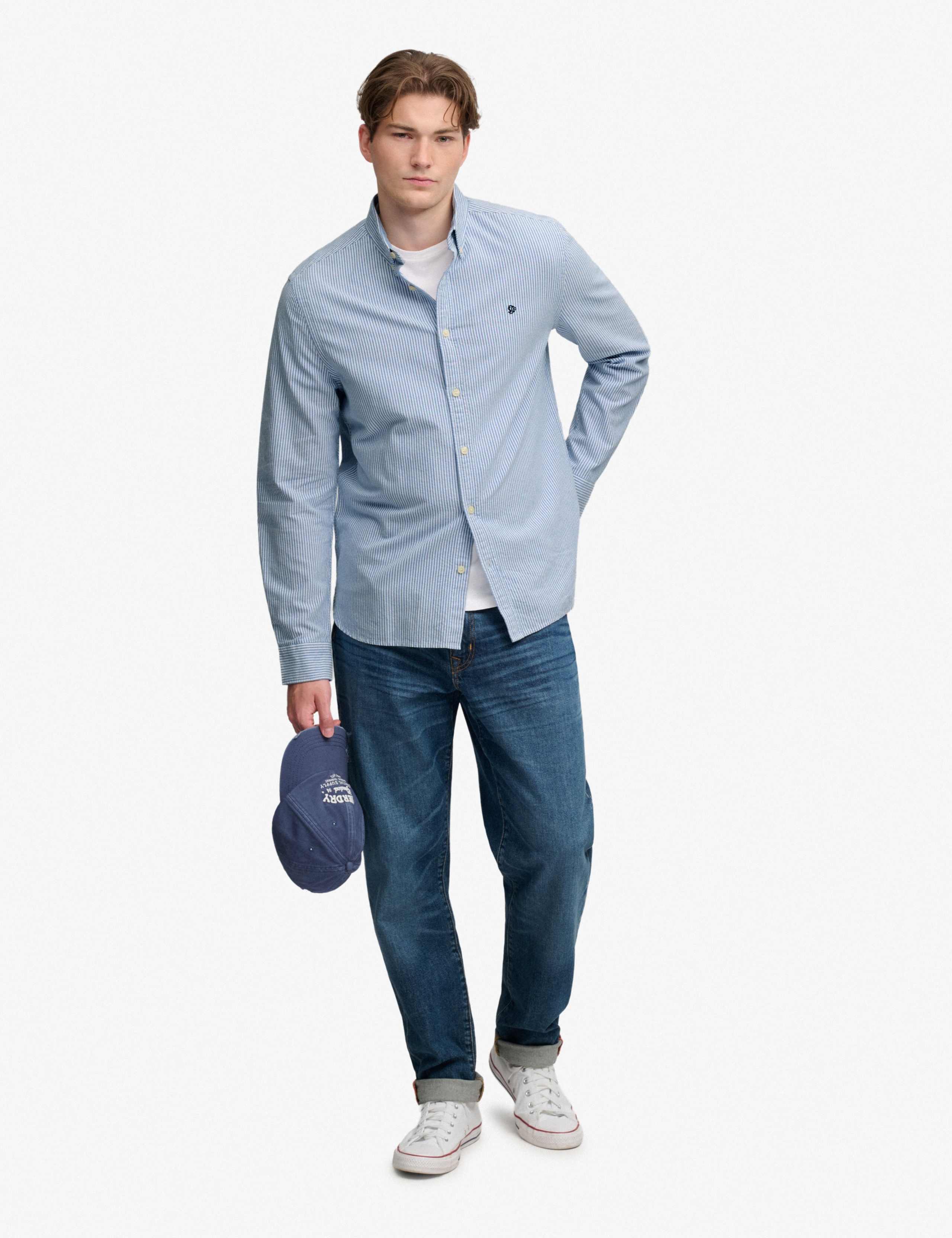 Relaxed Fit Pure Cotton Striped Oxford Shirt 3 of 7