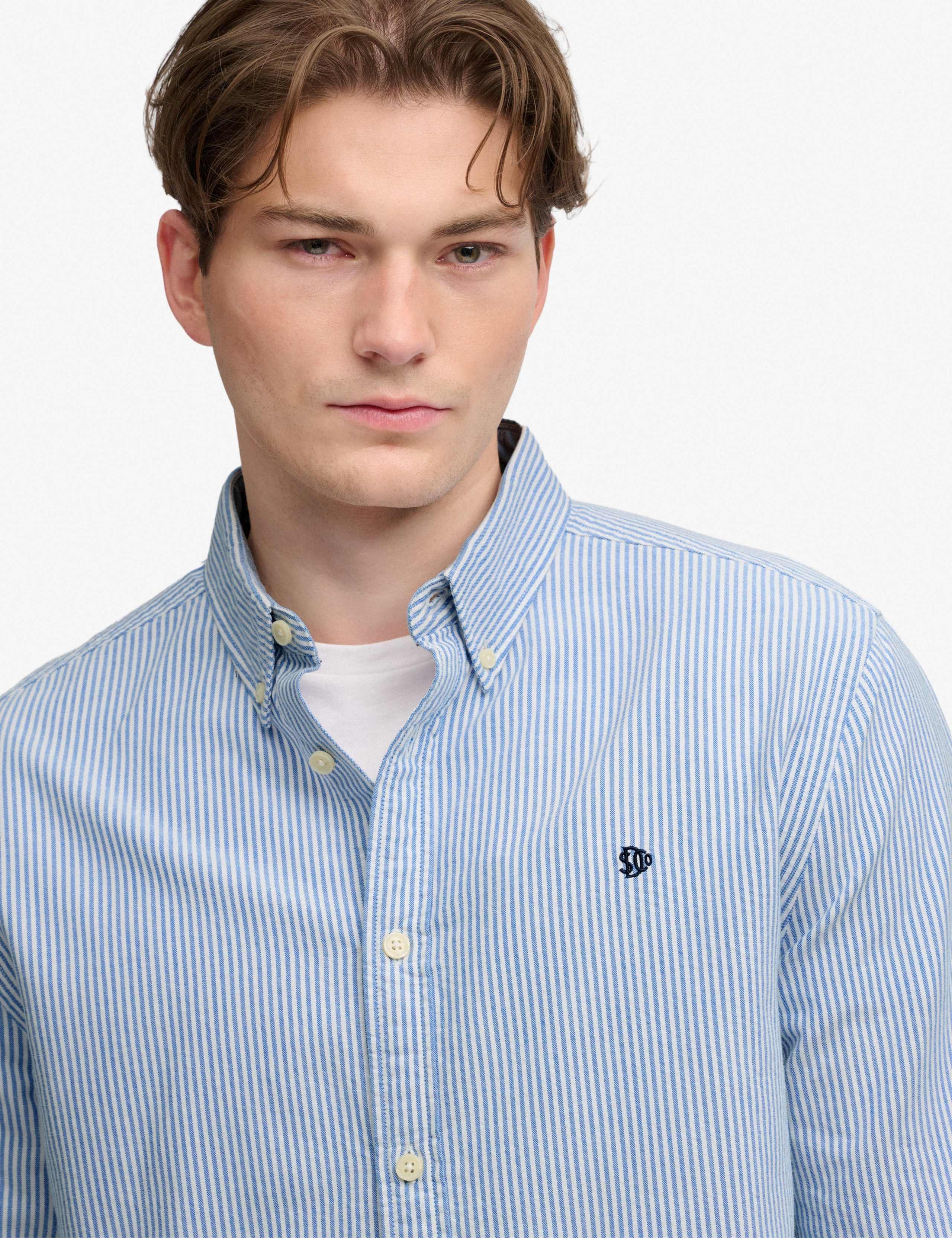 Relaxed Fit Pure Cotton Striped Oxford Shirt 6 of 7