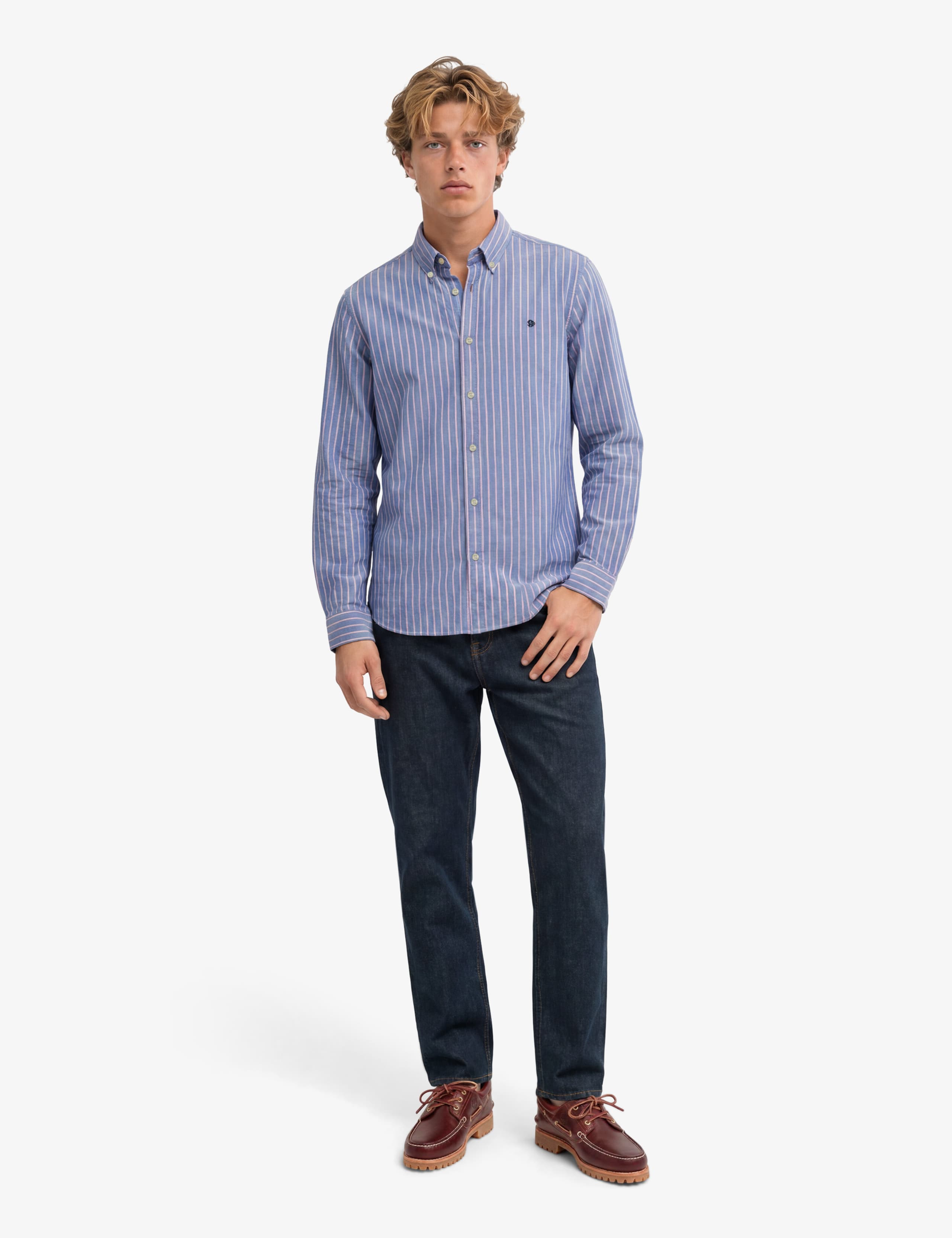 Relaxed Fit Pure Cotton Striped Oxford Shirt 4 of 5