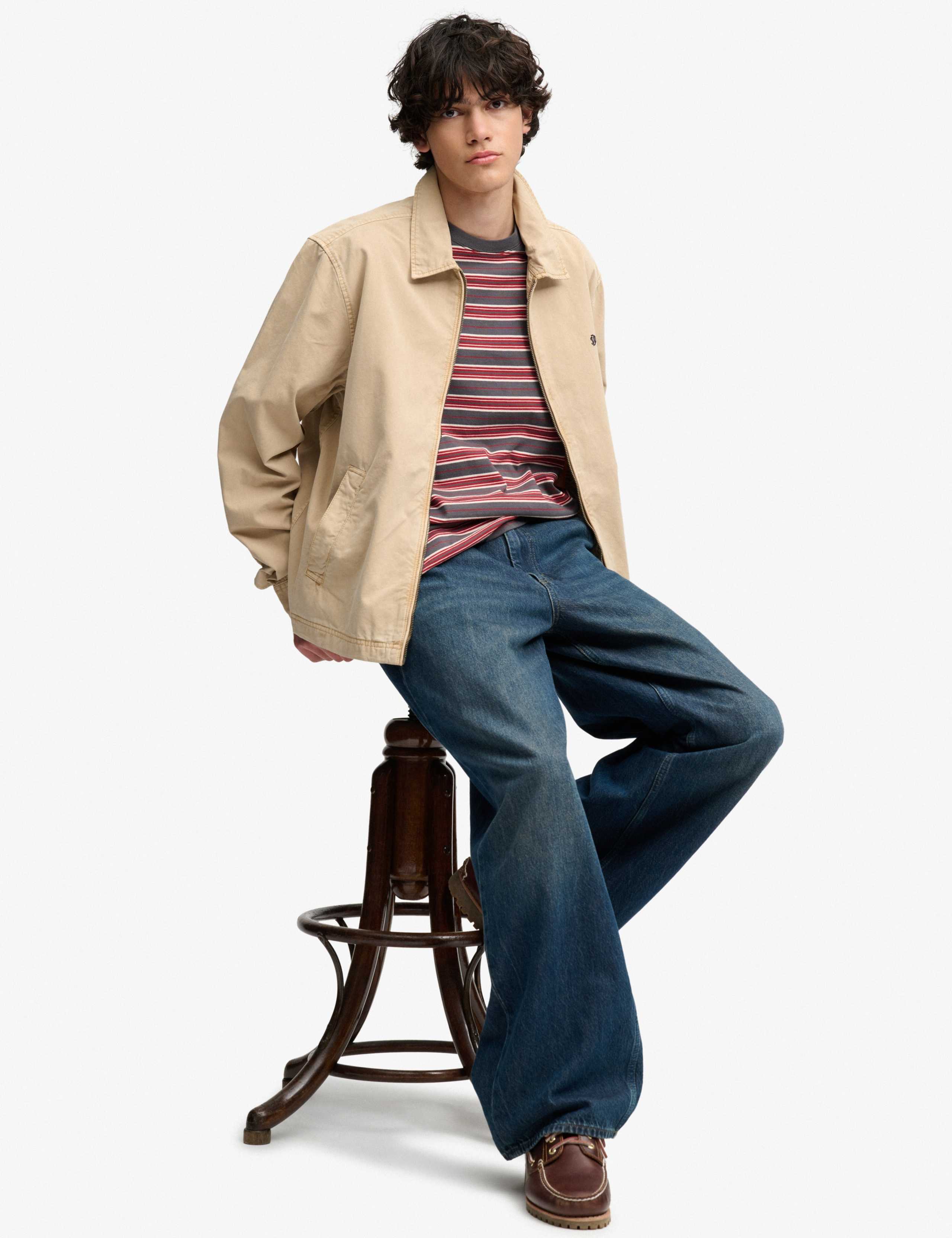 Pure Cotton Lightweight Harrington Jacket 3 of 7