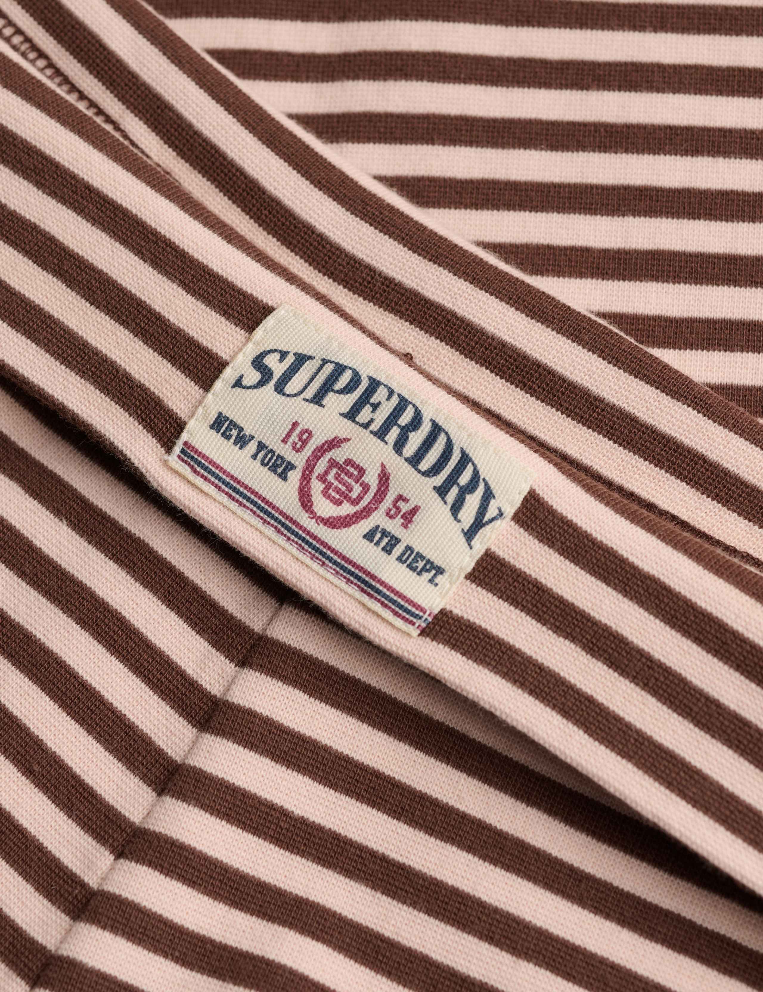 Cotton Rich Striped Fold Over Joggers 6 of 6