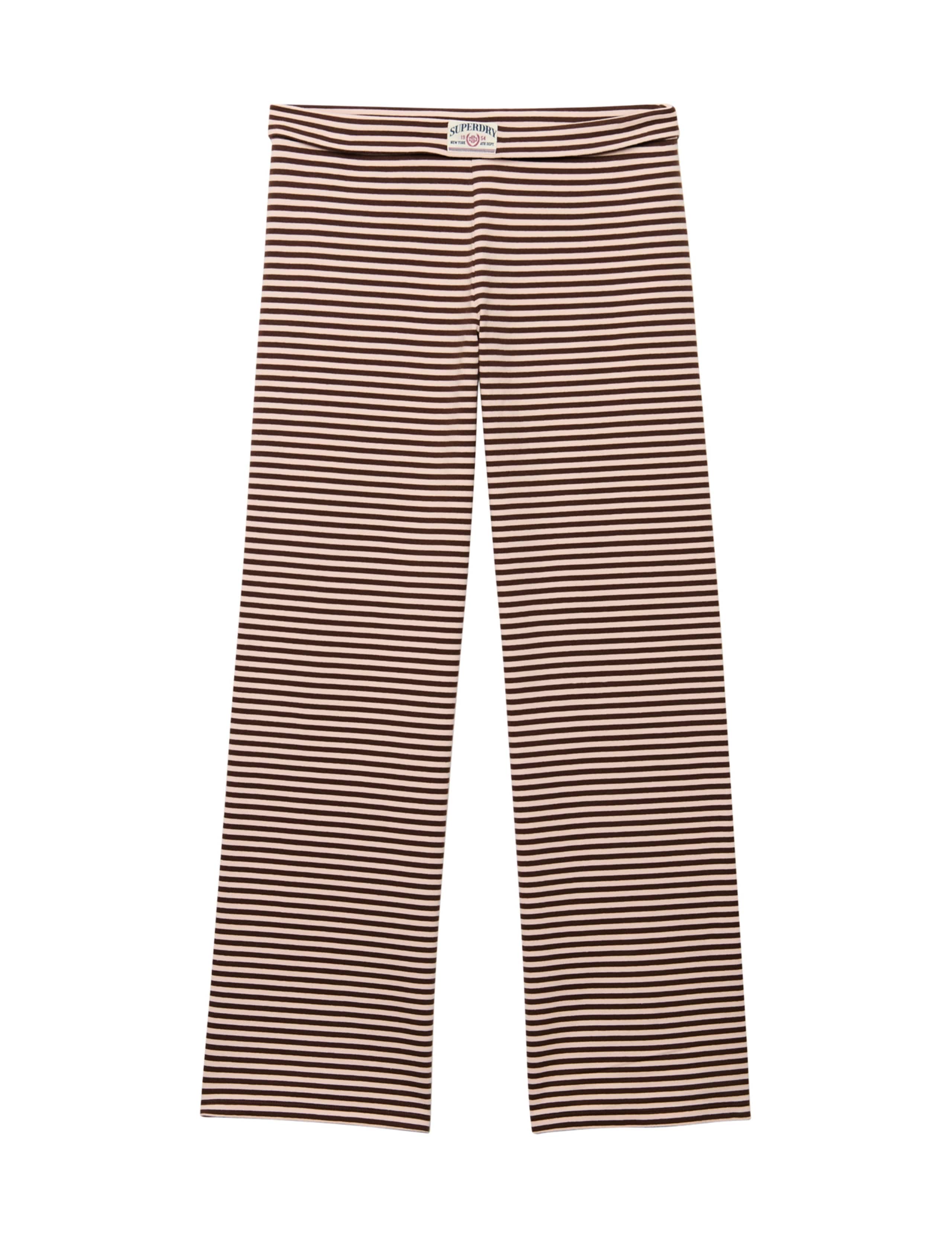 Cotton Rich Striped Fold Over Joggers 2 of 6