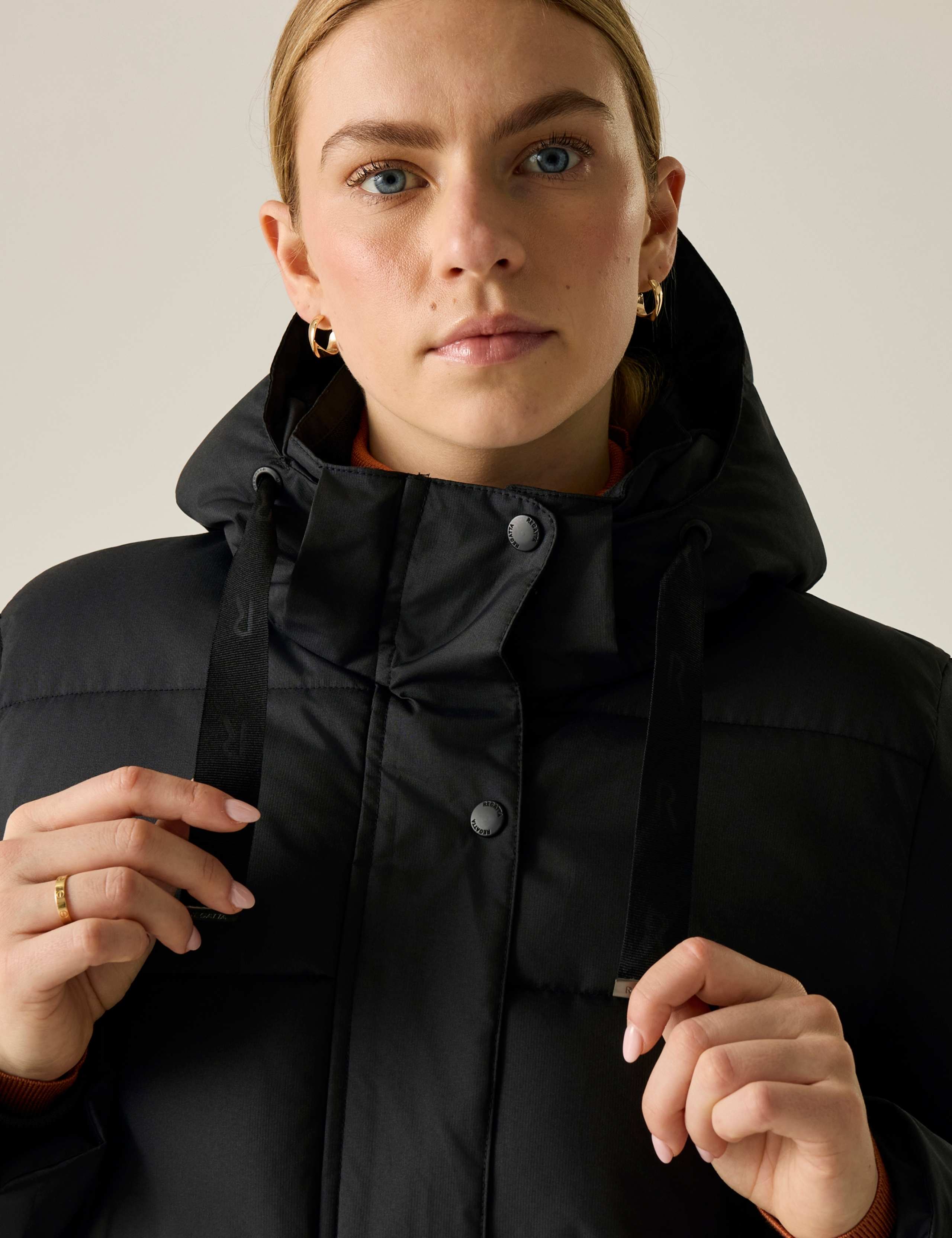 Eryn Hooded Quilted Padded Longline Jacket 7 of 7
