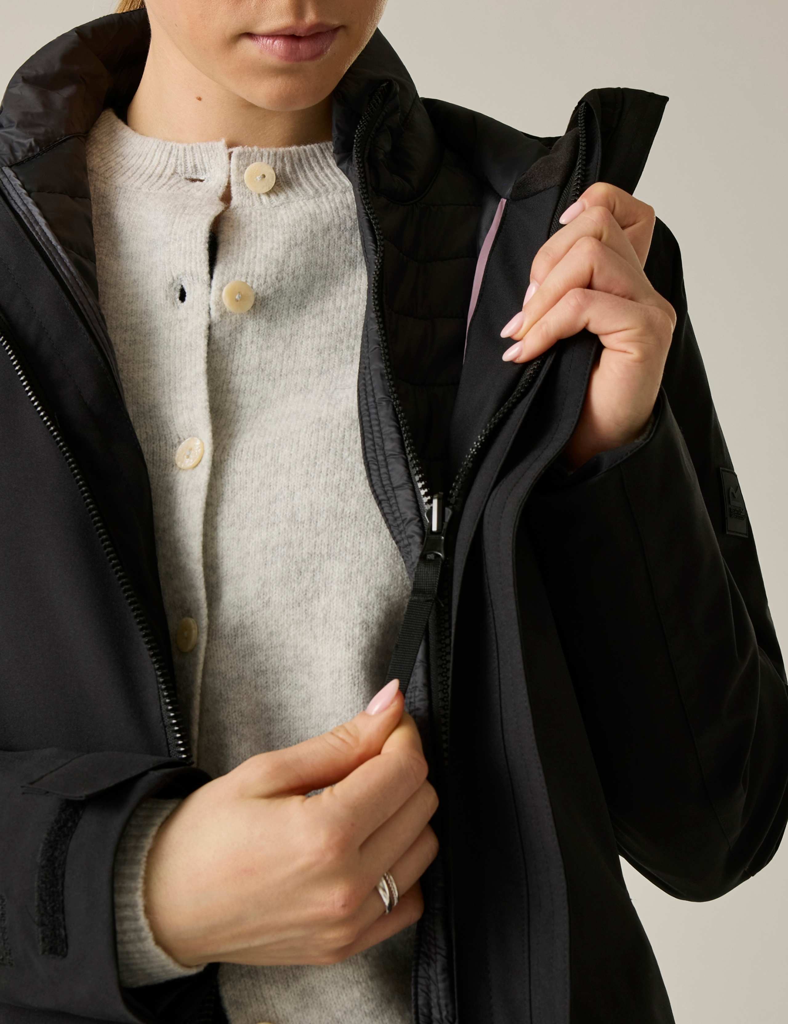 Denbury Waterproof Hooded 3 in 1 Coat 7 of 7