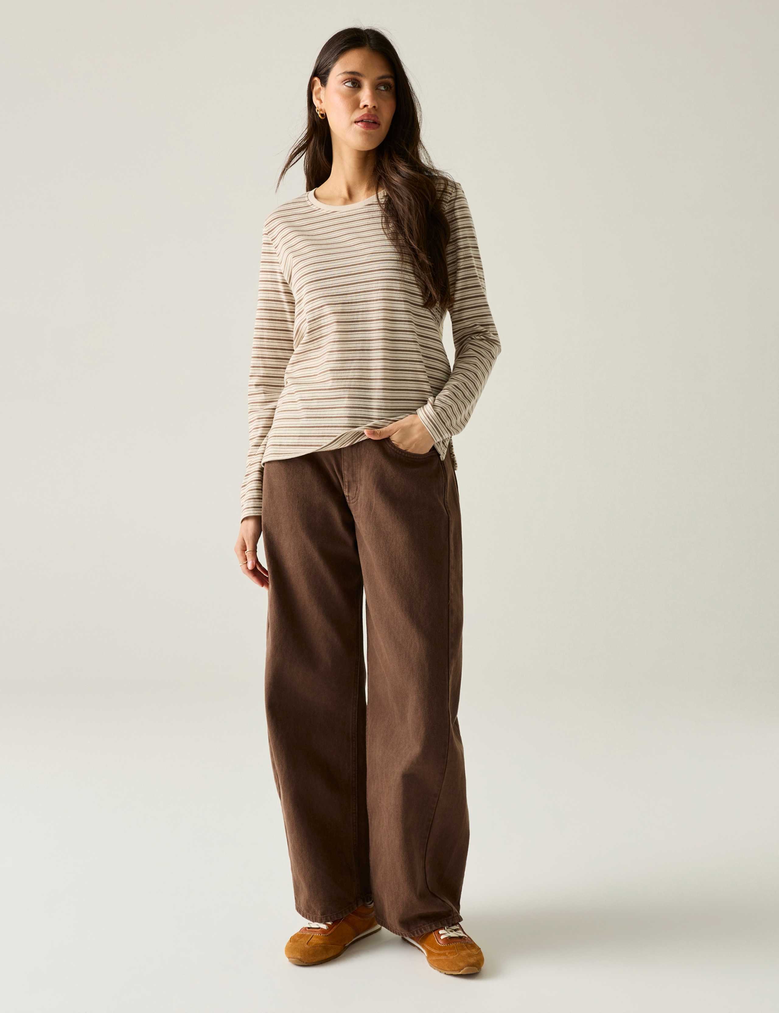 Federica Jersey Striped Top 3 of 7