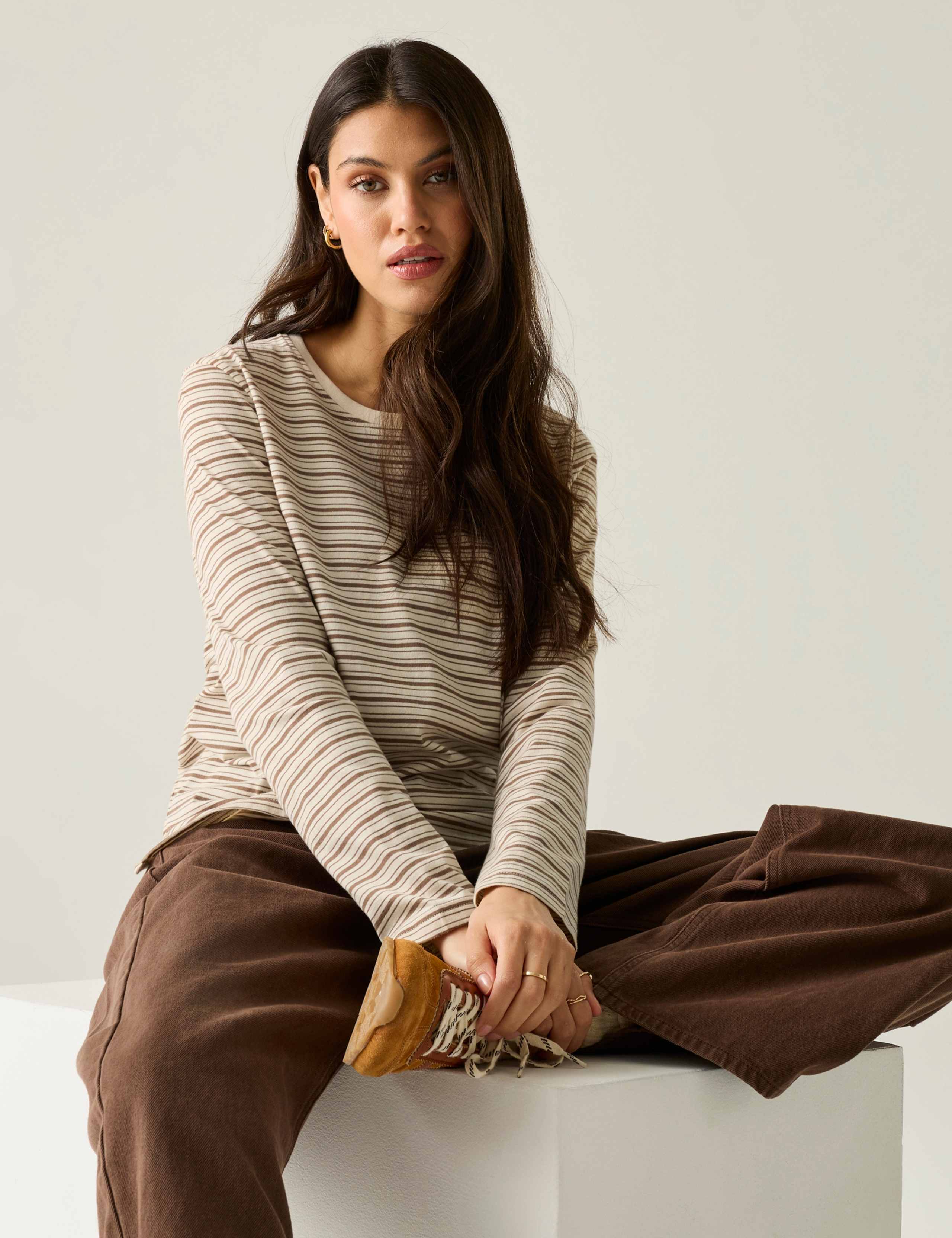 Federica Jersey Striped Top 5 of 7