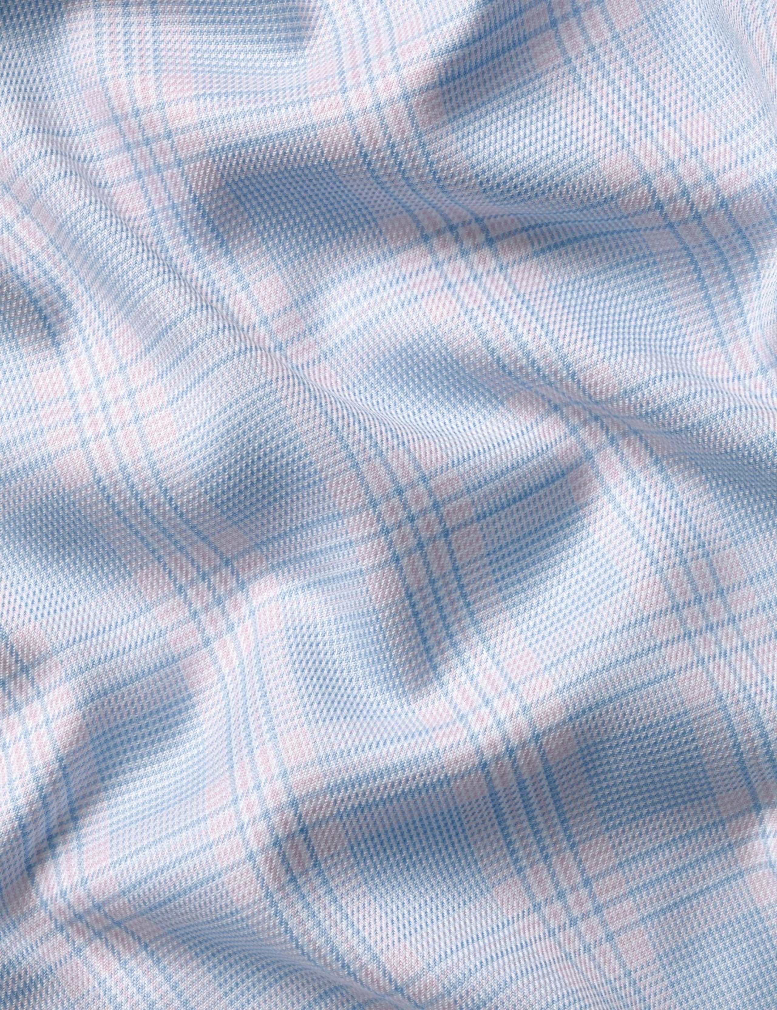 Slim Fit Non-Iron Pure Cotton Prince of Wales Shirt 6 of 6