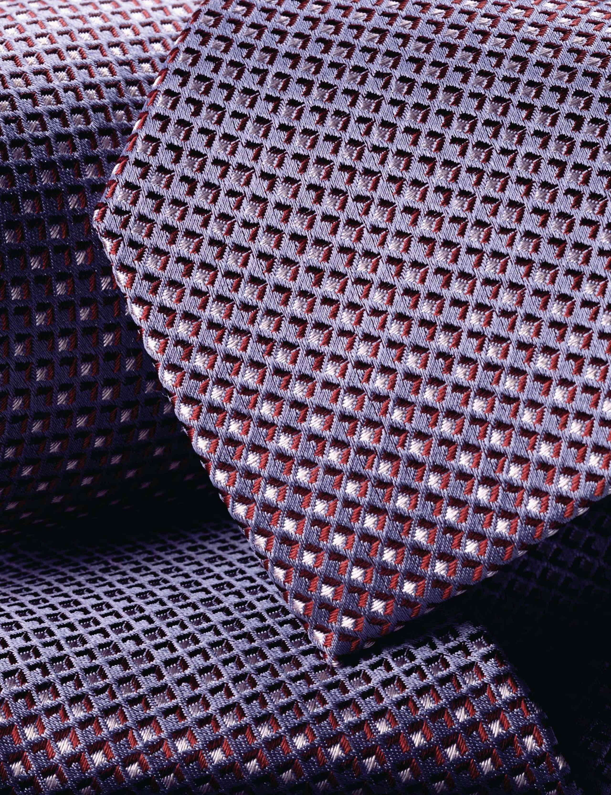 Geometric Pure Silk Tie 2 of 2