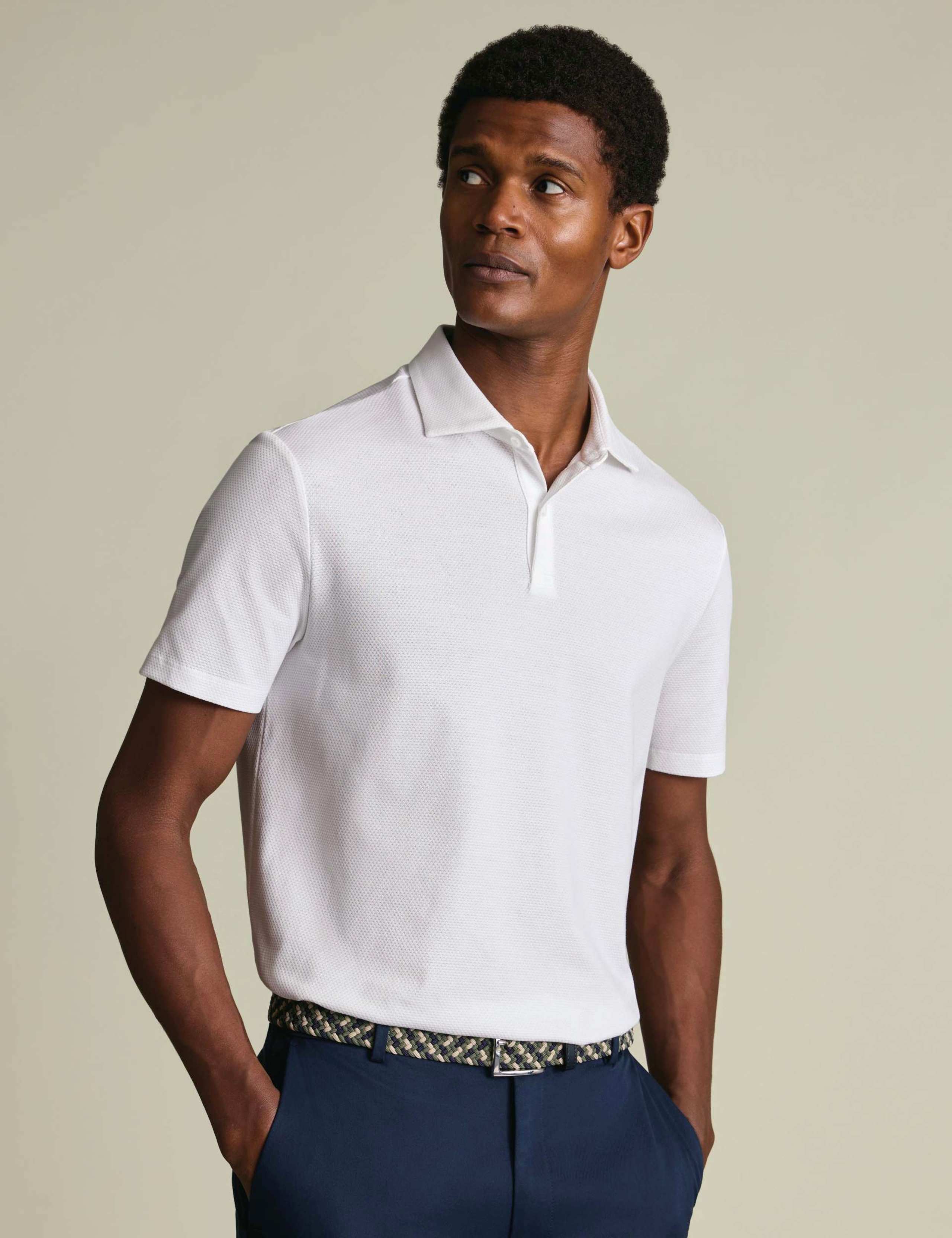 Pure Cotton Popcorn Textured Polo 1 of 6