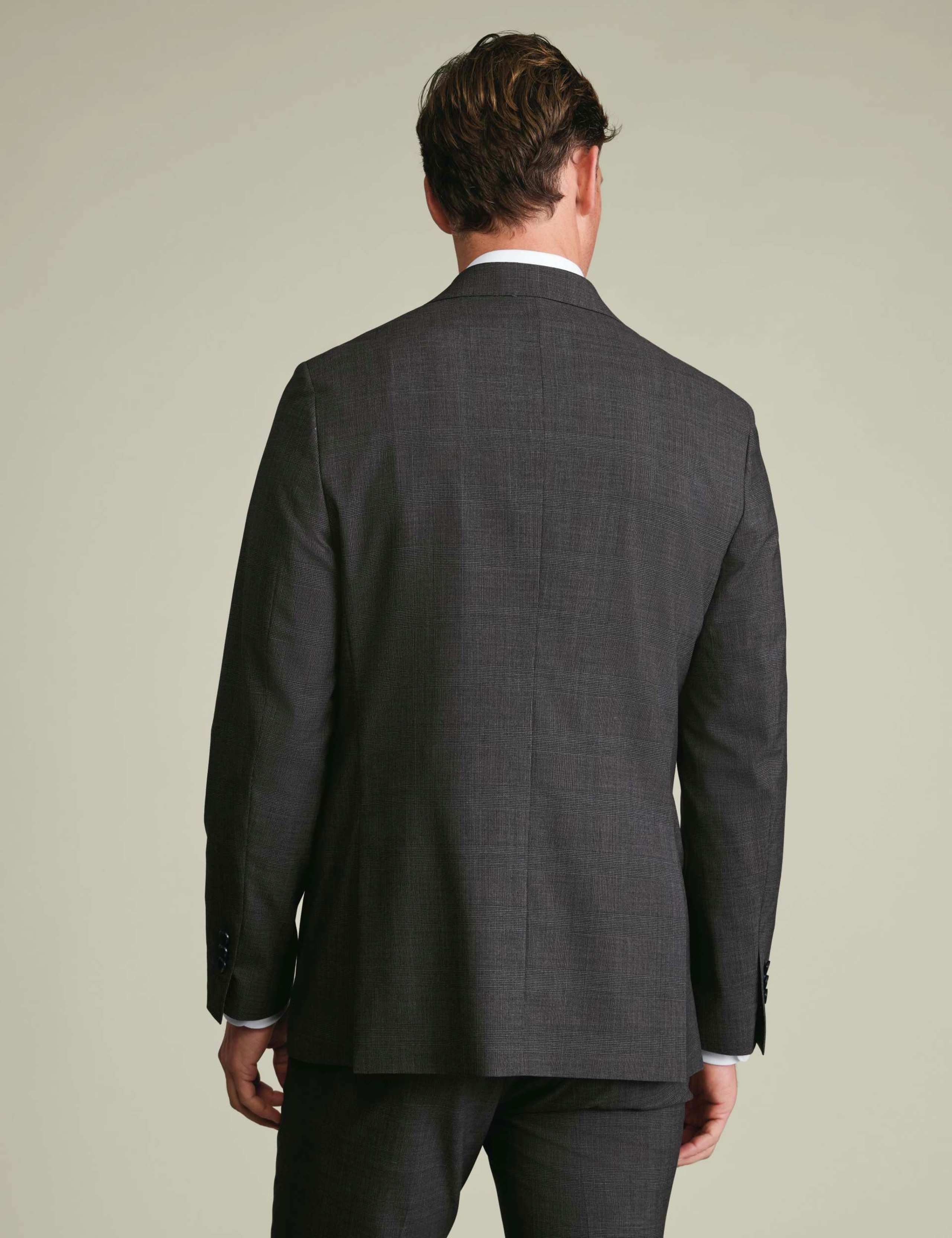 Slim Fit Pure Wool Sharkskin Suit Jacket 3 of 6