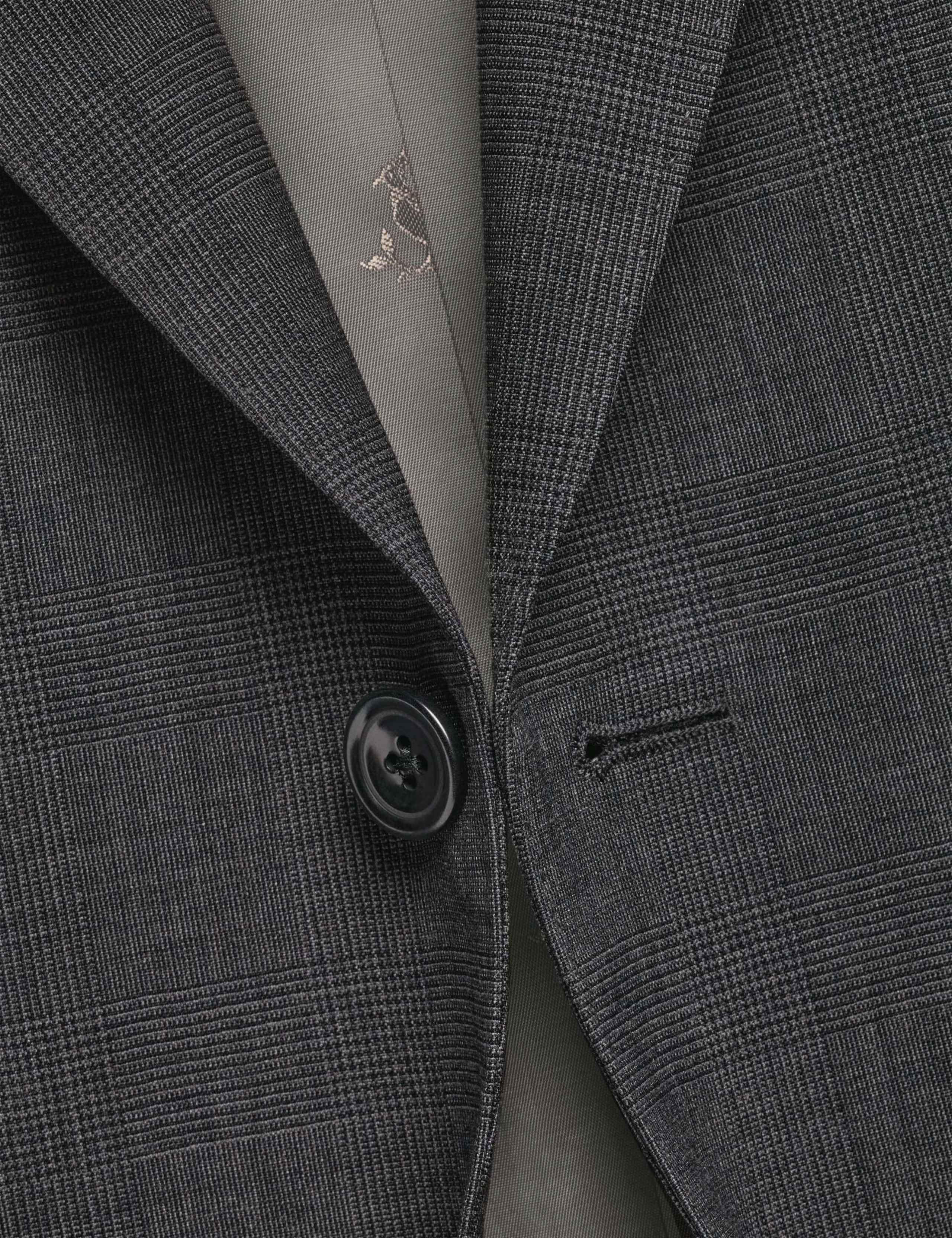 Slim Fit Pure Wool Sharkskin Suit Jacket 5 of 6