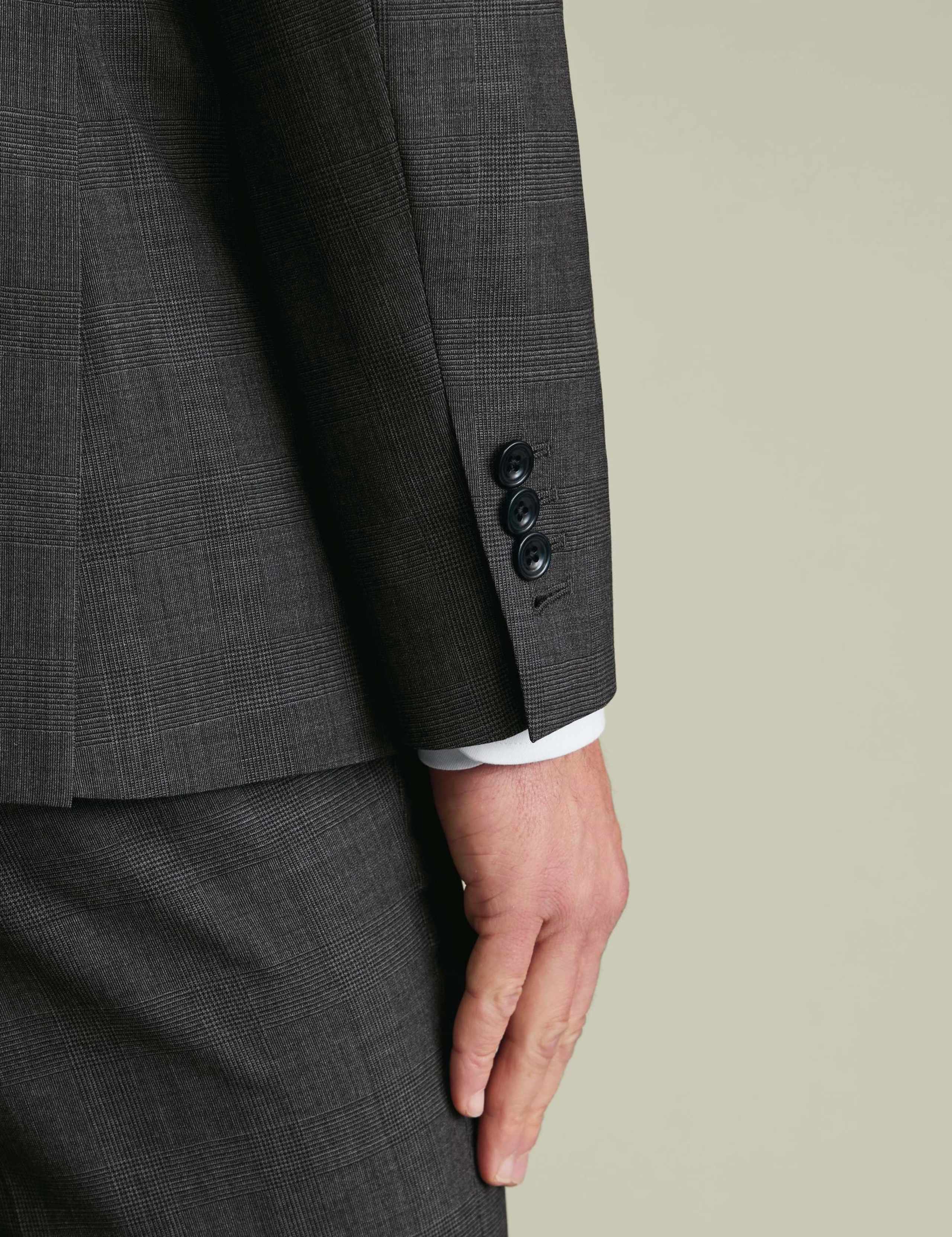 Slim Fit Pure Wool Sharkskin Suit Jacket 6 of 6