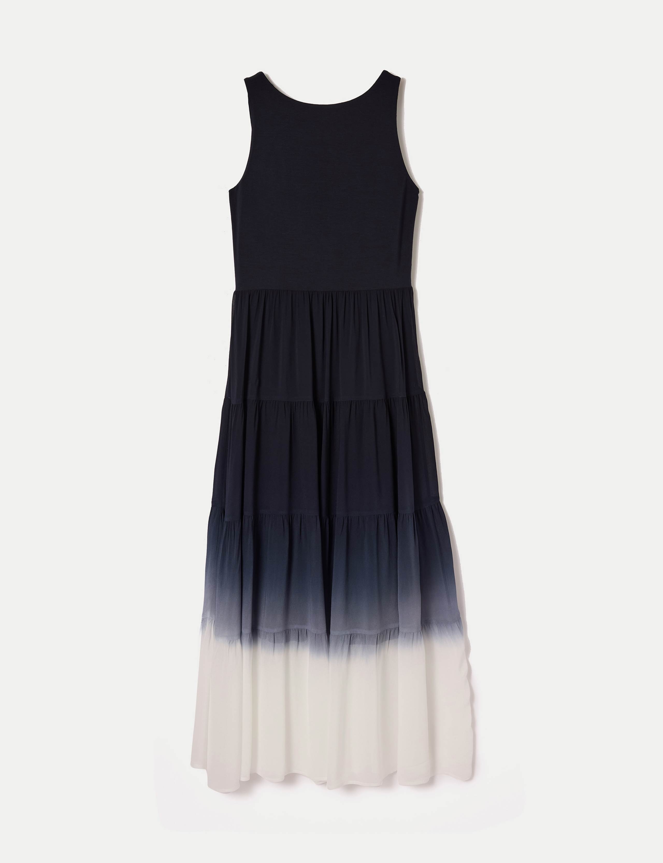 Modal Blend Ombre Midaxi Tiered Dress 2 of 6
