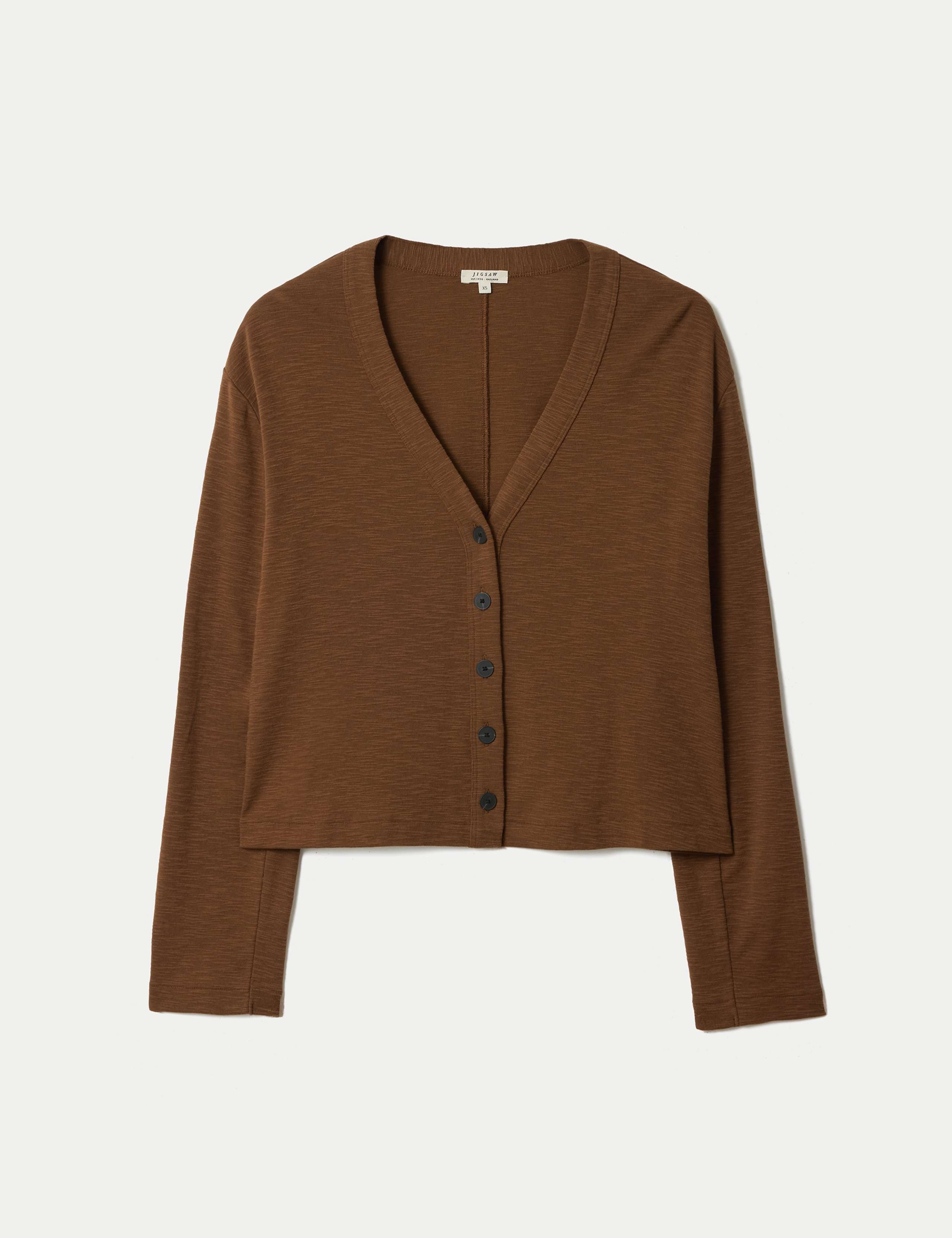 Cotton Luxe V Cardigan 2 of 5