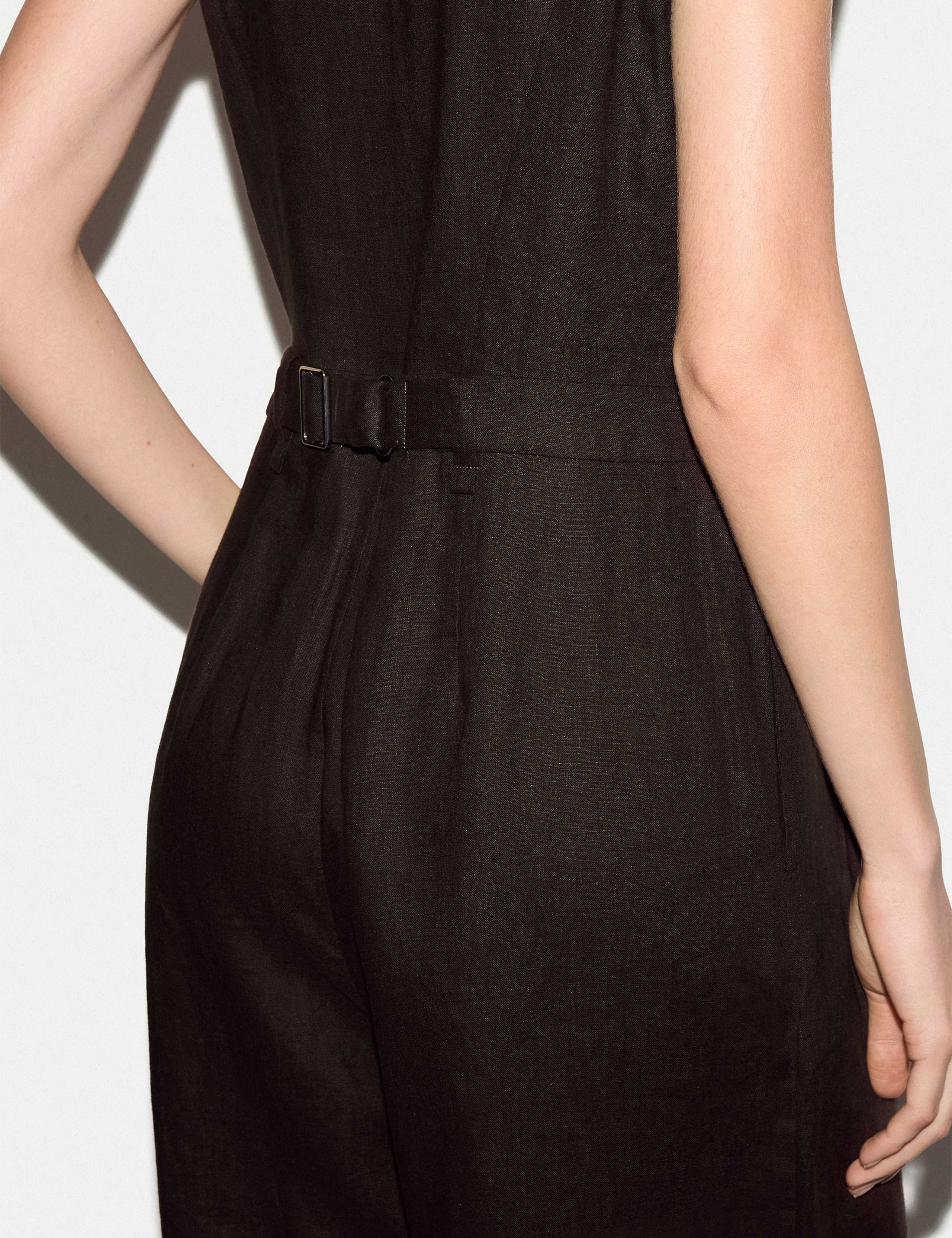 Pure Linen Waistcoat Jumpsuit 5 of 6