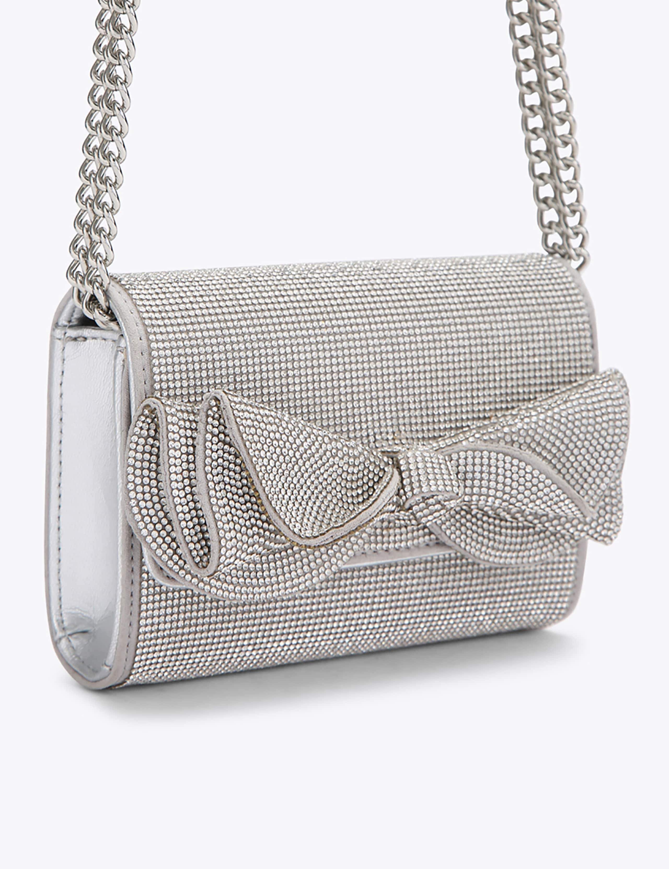Embellished Chain Strap Clutch Bag 2 of 4