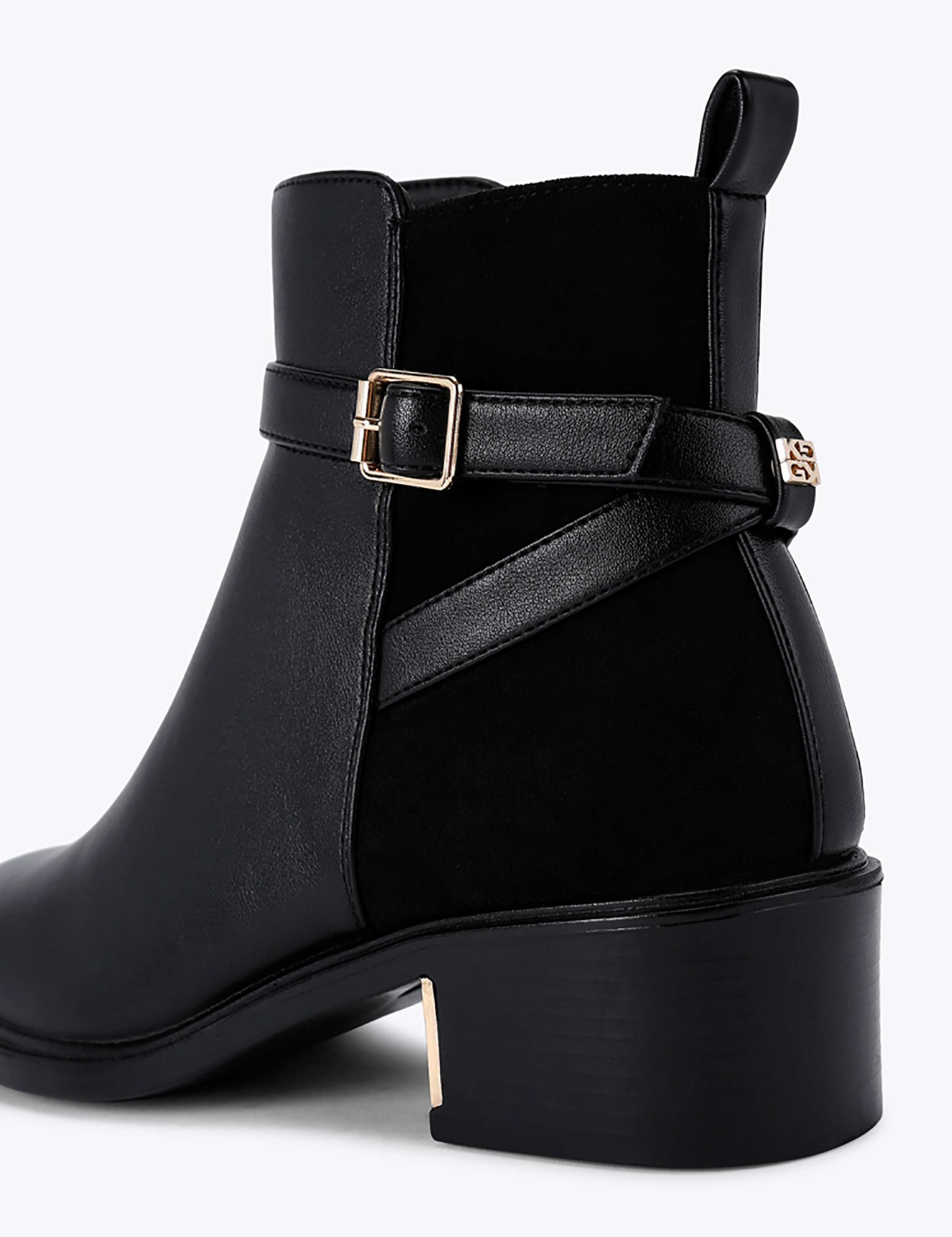 Buckle Strap Detail Block Heel Ankle Boots 5 of 5