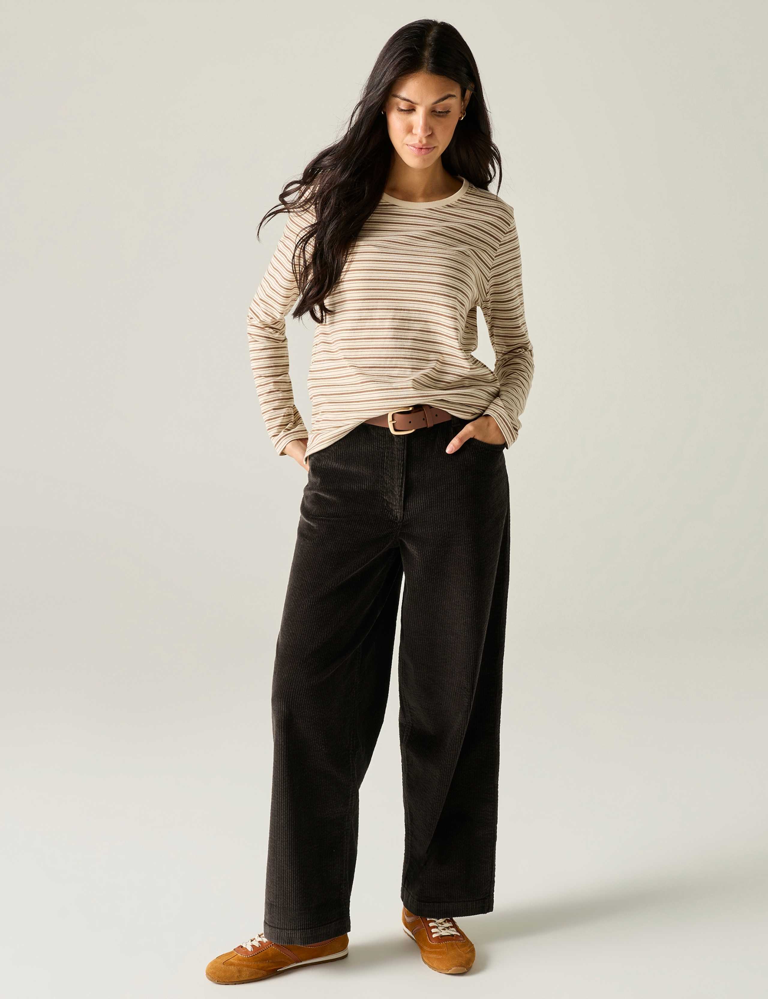 Cotton Rich Cord Wide Leg Trousers 5 of 7