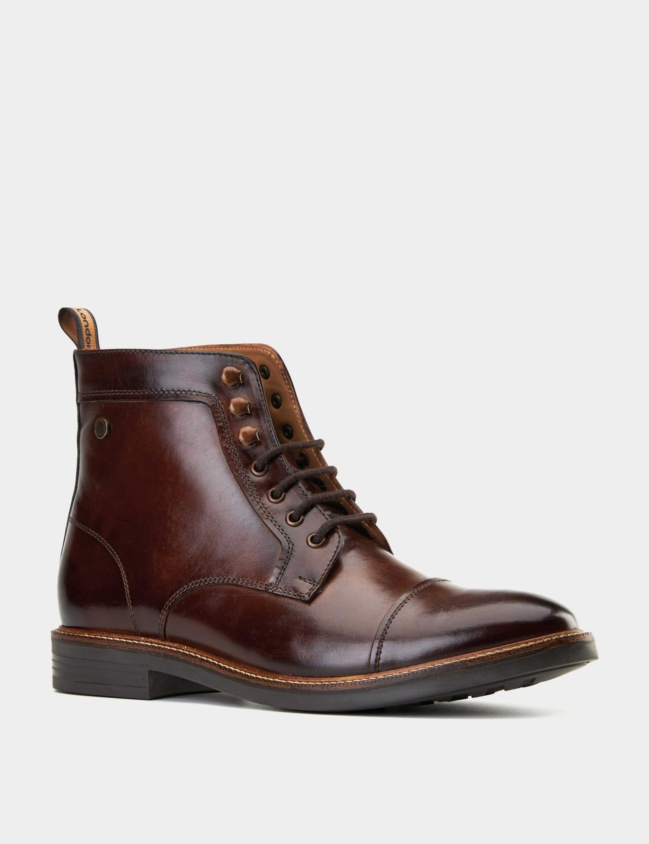 Leather Toe Cap Casual Boots 3 of 8