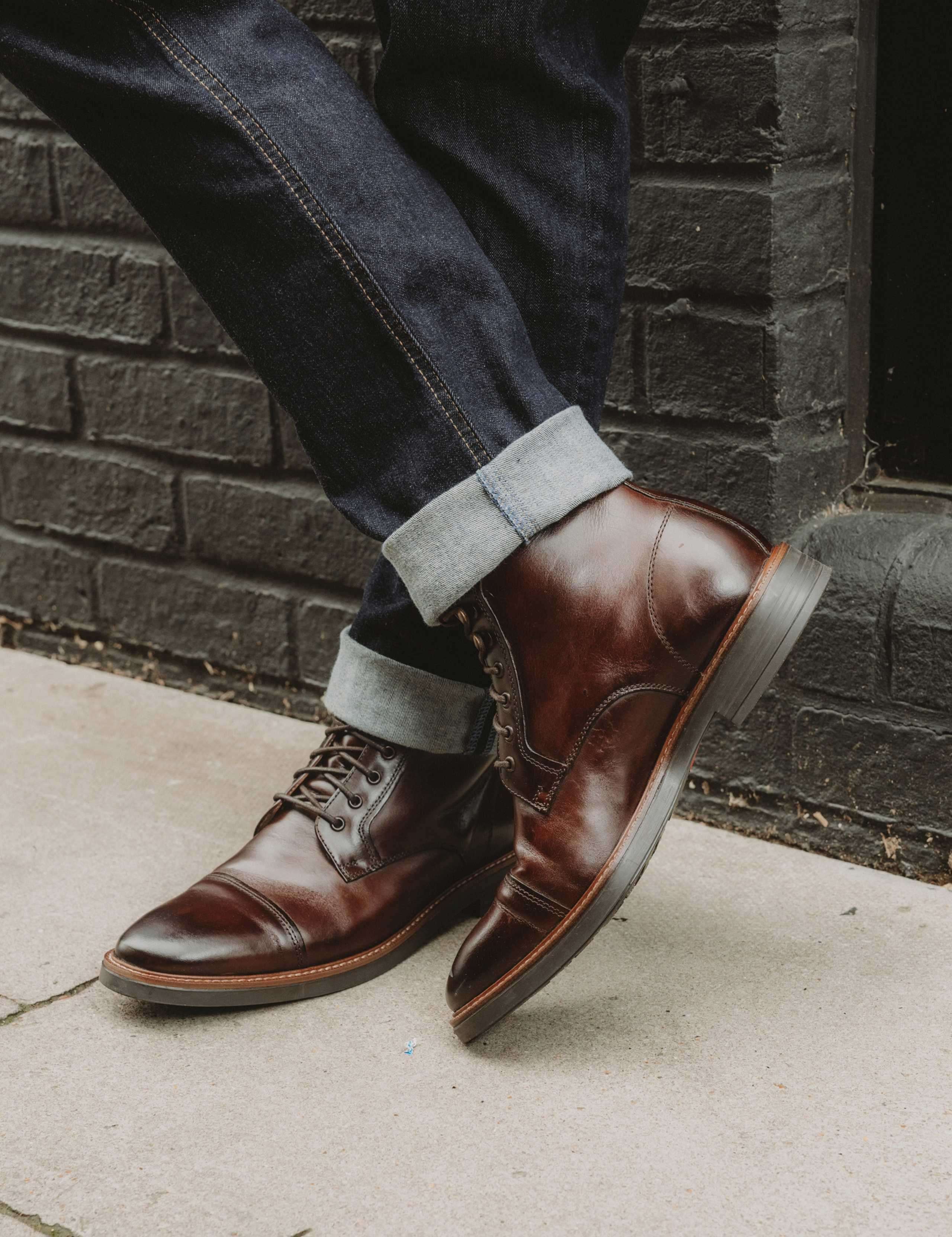 Leather Toe Cap Casual Boots 5 of 8
