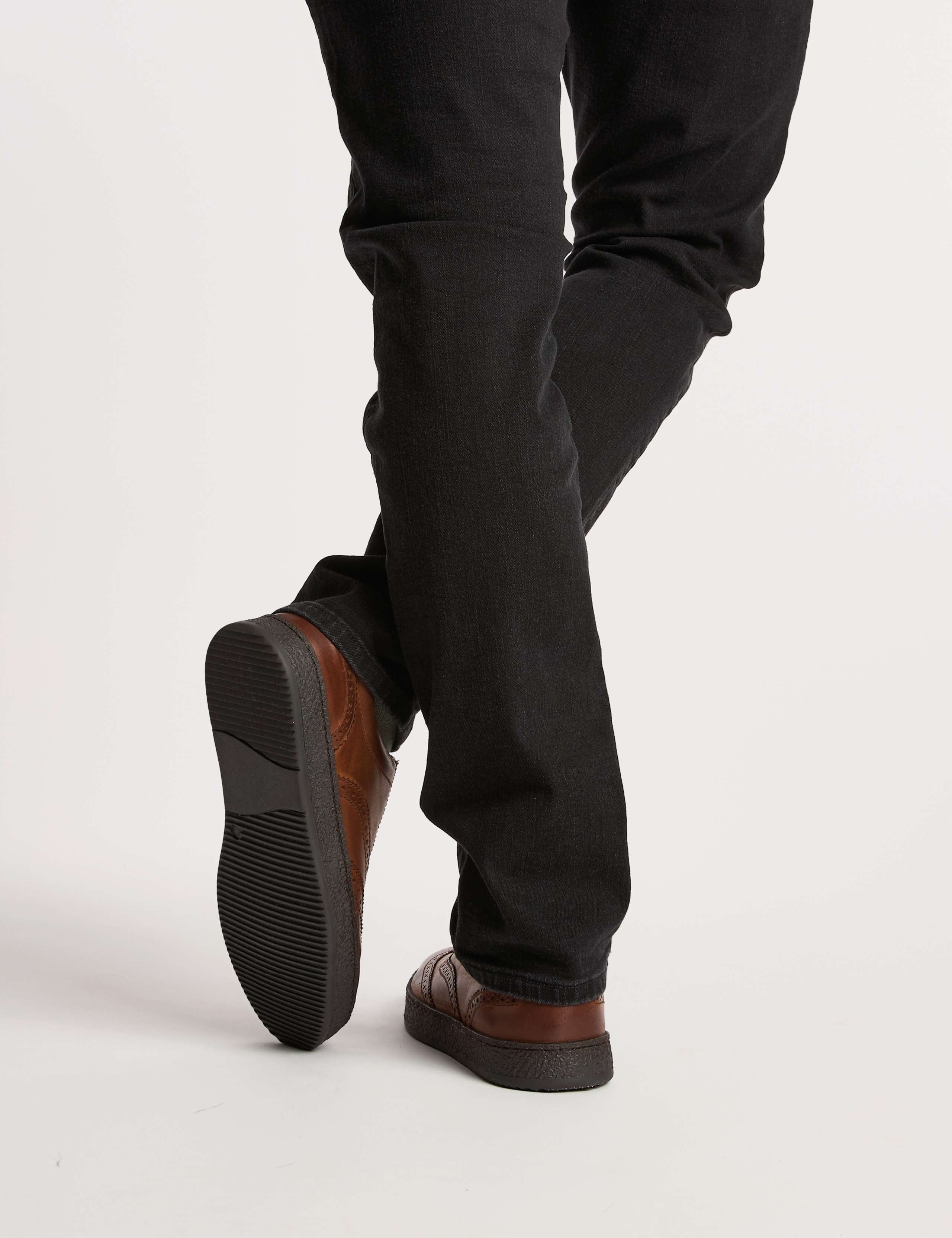 Leather Brogued Cupsole Trainers 5 of 6