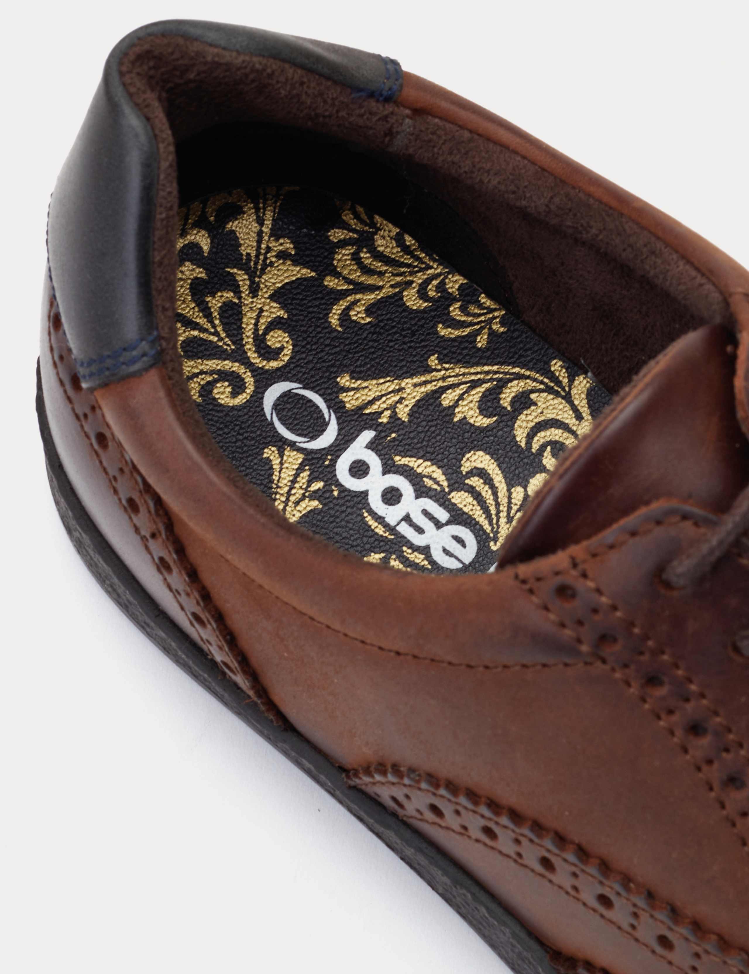 Leather Brogued Cupsole Trainers 6 of 6