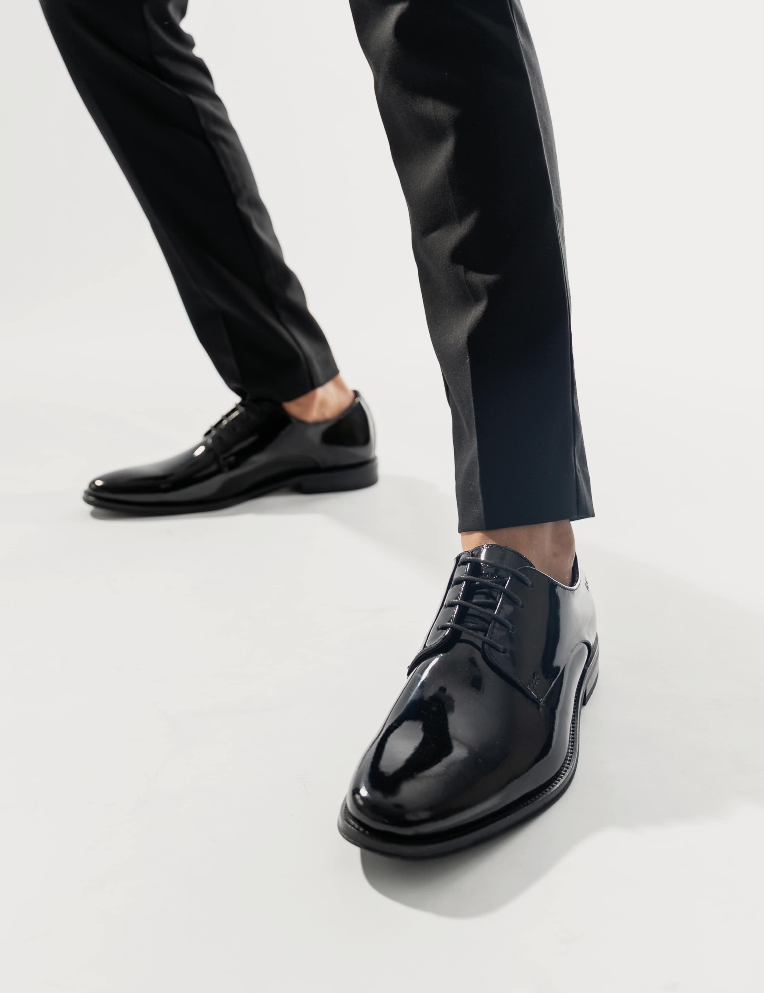 Leather Patent Derby Shoes 2 of 6