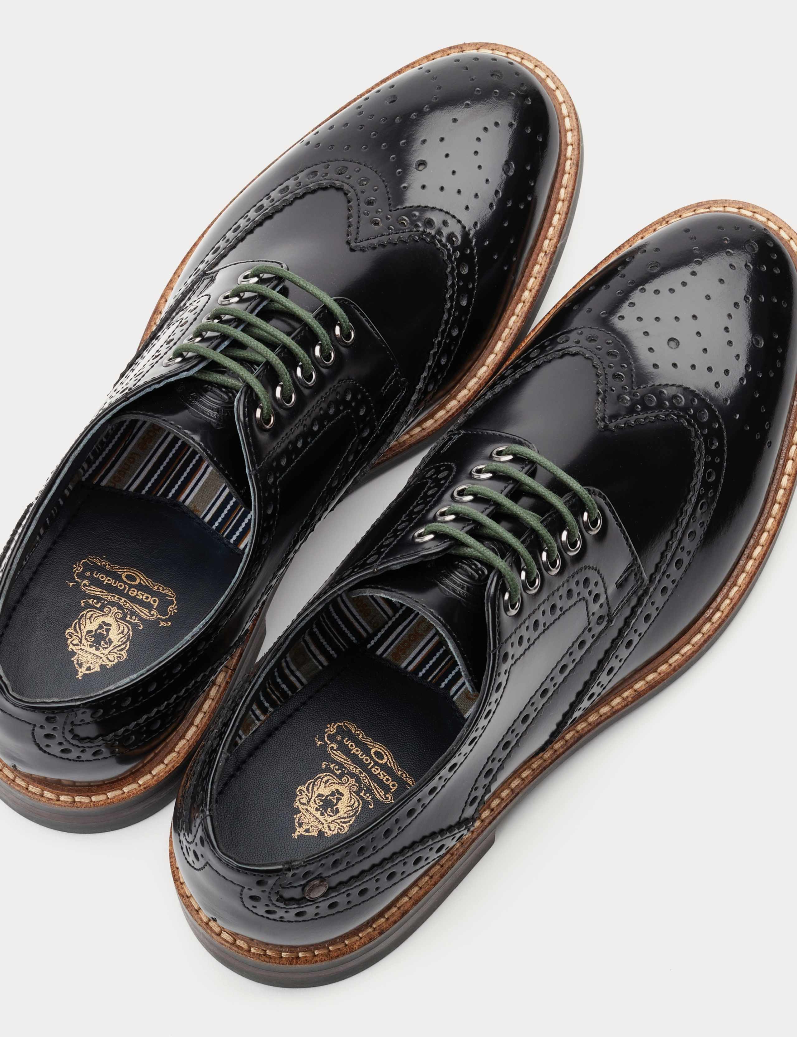 Leather Hi-Shine Brogues 2 of 6