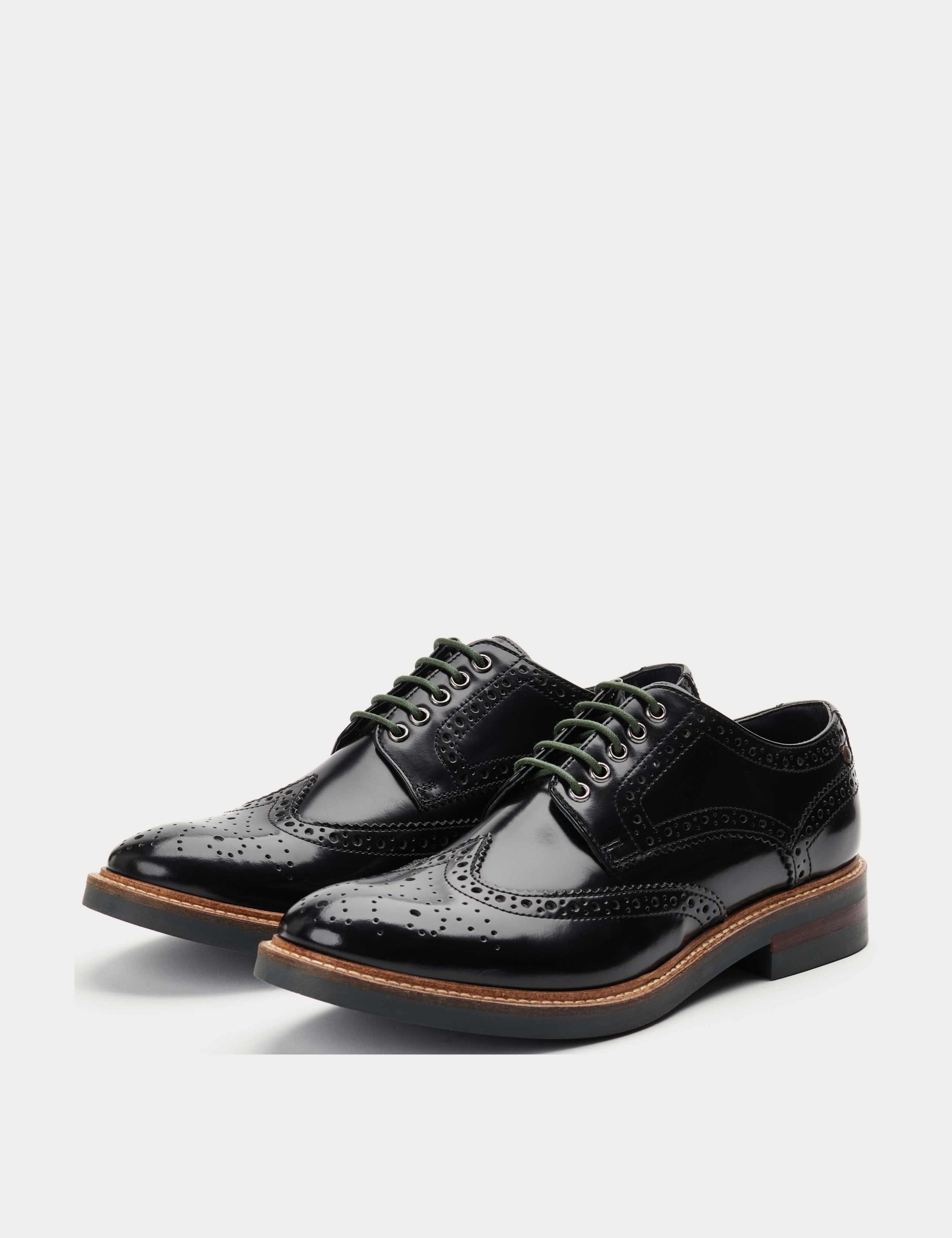 Leather Hi-Shine Brogues 3 of 6
