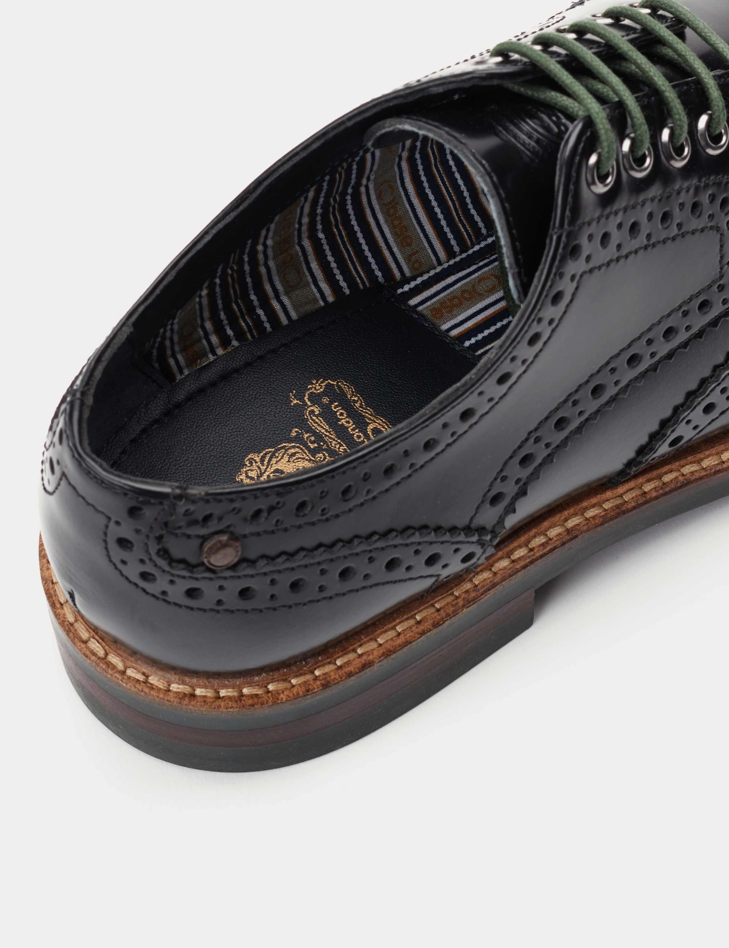 Leather Hi-Shine Brogues 4 of 6